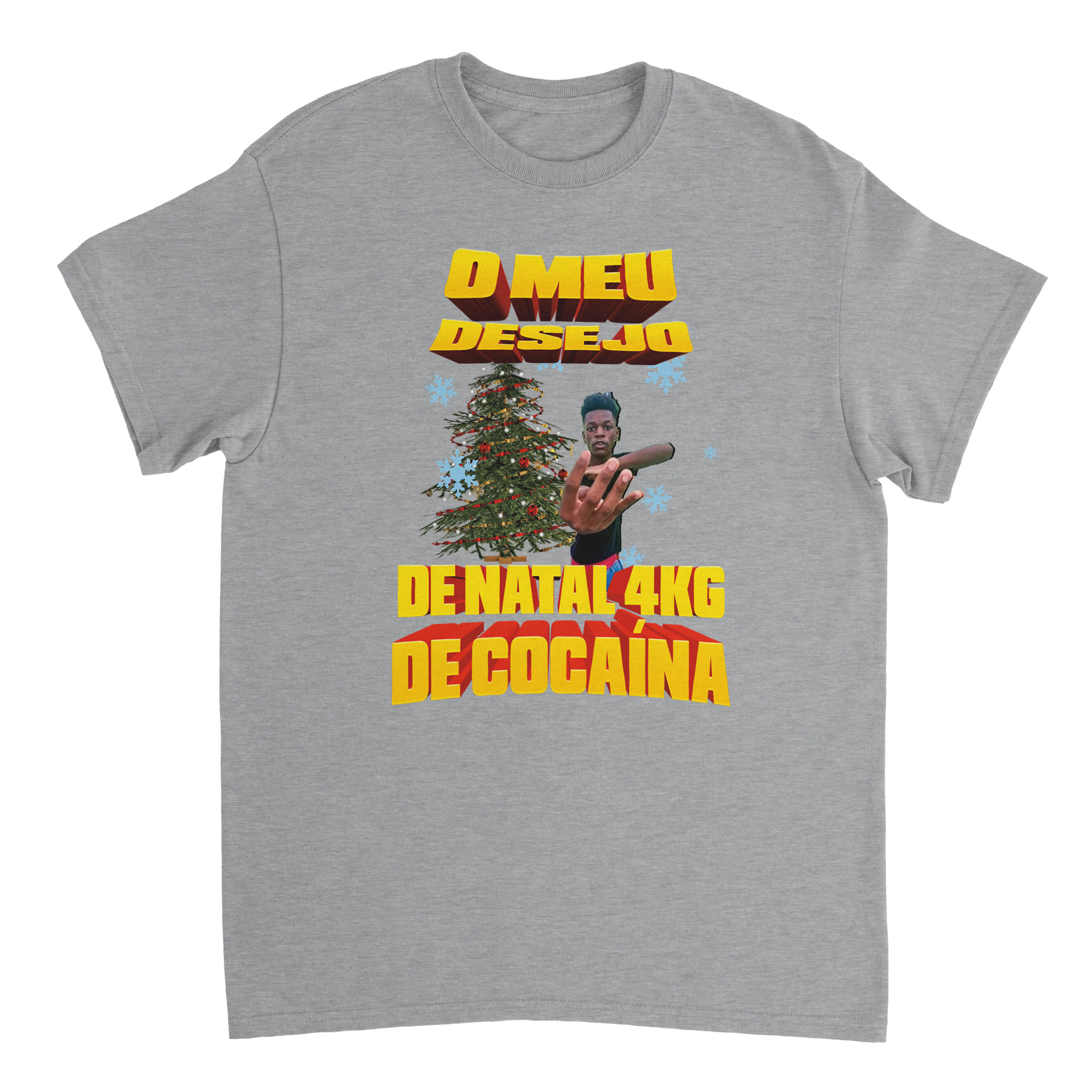 T-shirt O Meu Desejo De Natal 4Kg De Cocaína