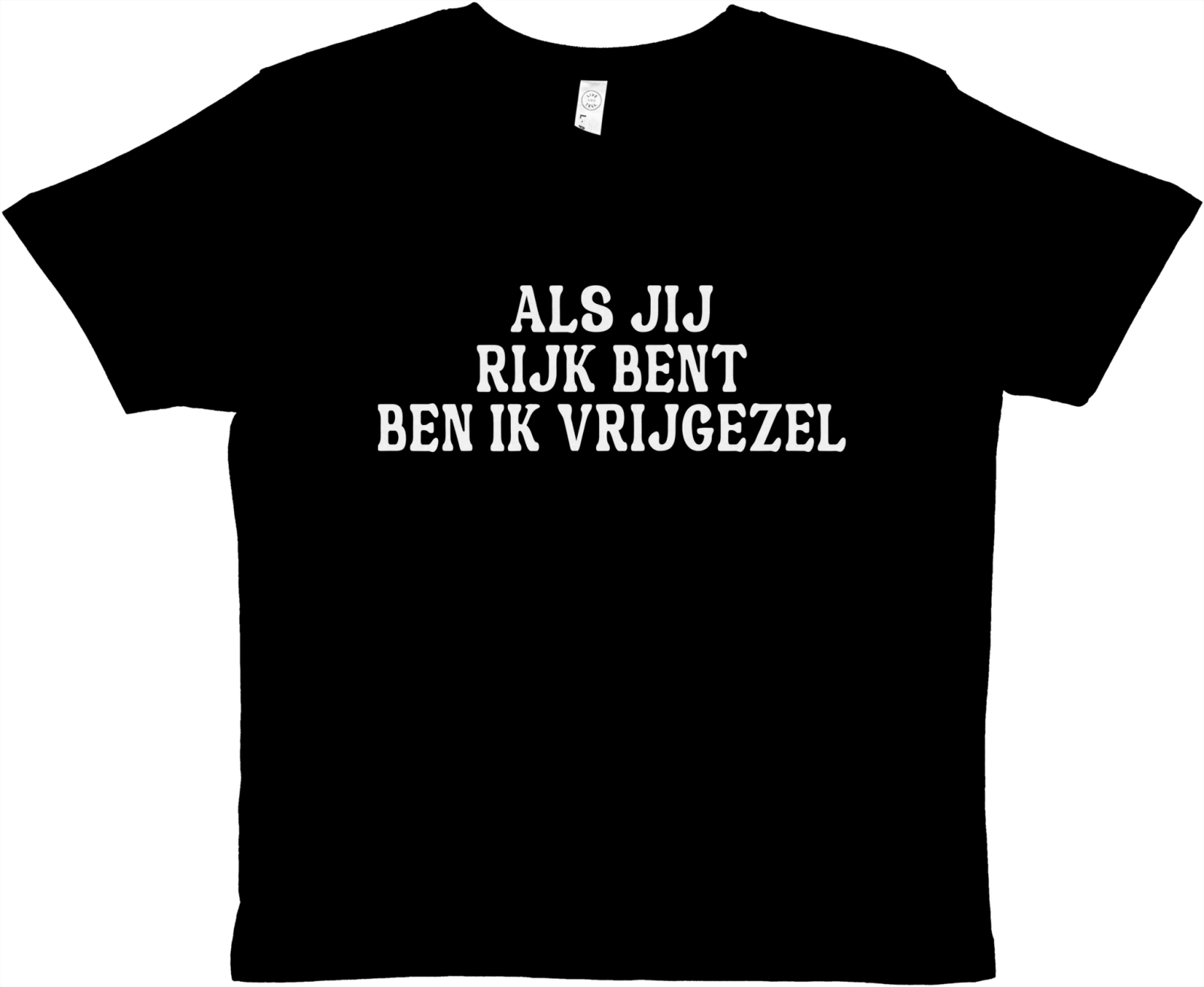 Als Jij Rijk Bent Ben Ik Vrijgeze Baby Tee - TheShirtless