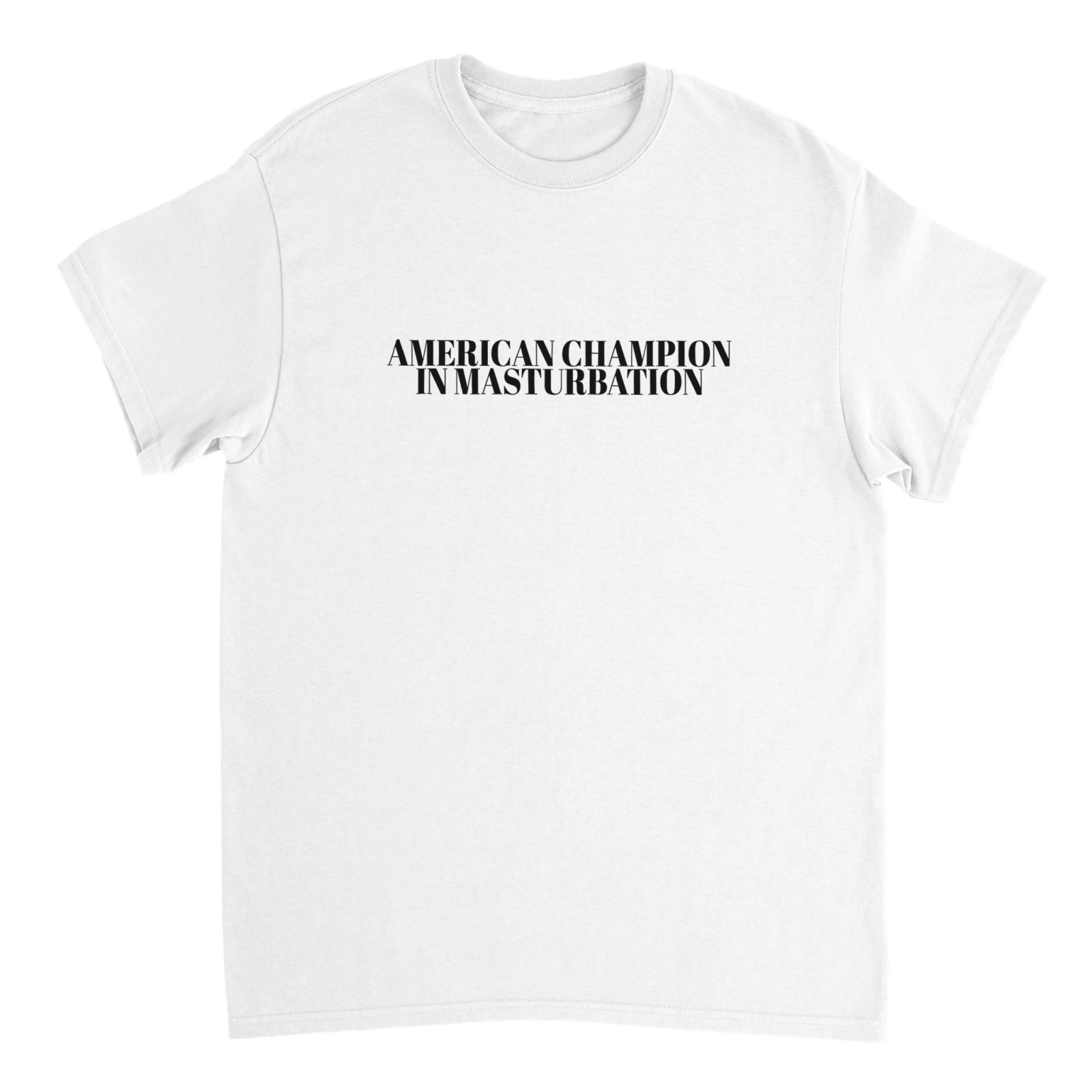 American Champion In Masturbation T-shirt - TheShirtless