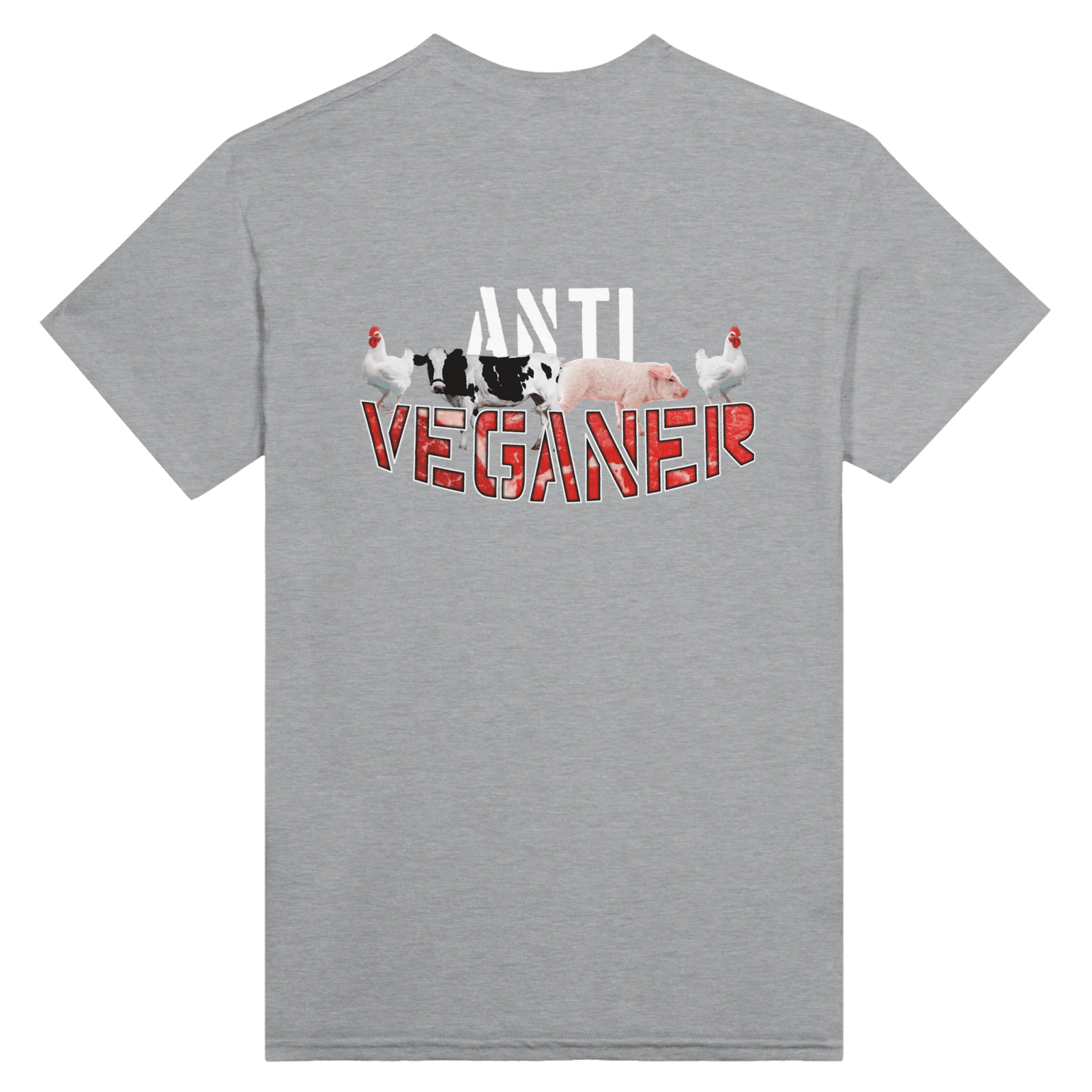 Anti Veganer Backprint T-Shirt - TheShirtless