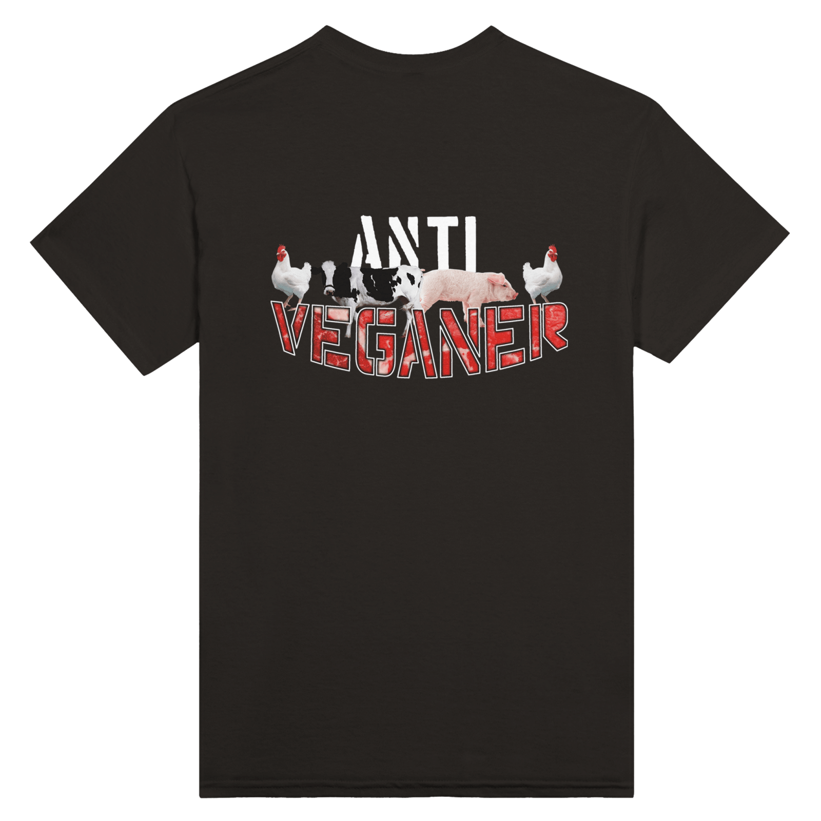 Anti Veganer Backprint T-Shirt - TheShirtless