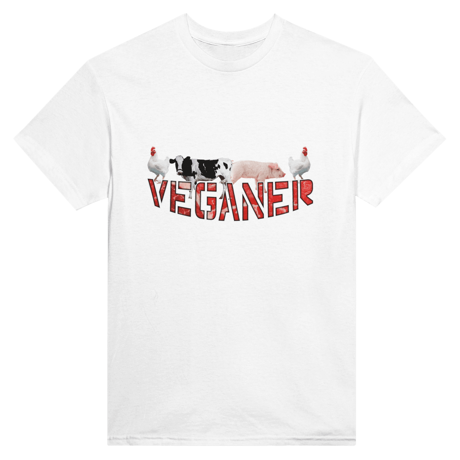 Anti Veganer Backprint T-Shirt - TheShirtless