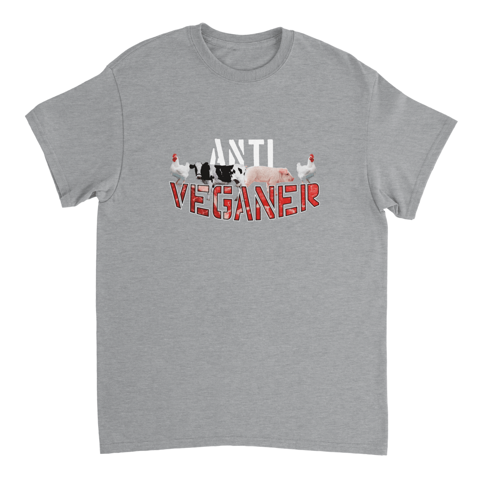 Anti Veganer T-shirt - TheShirtless