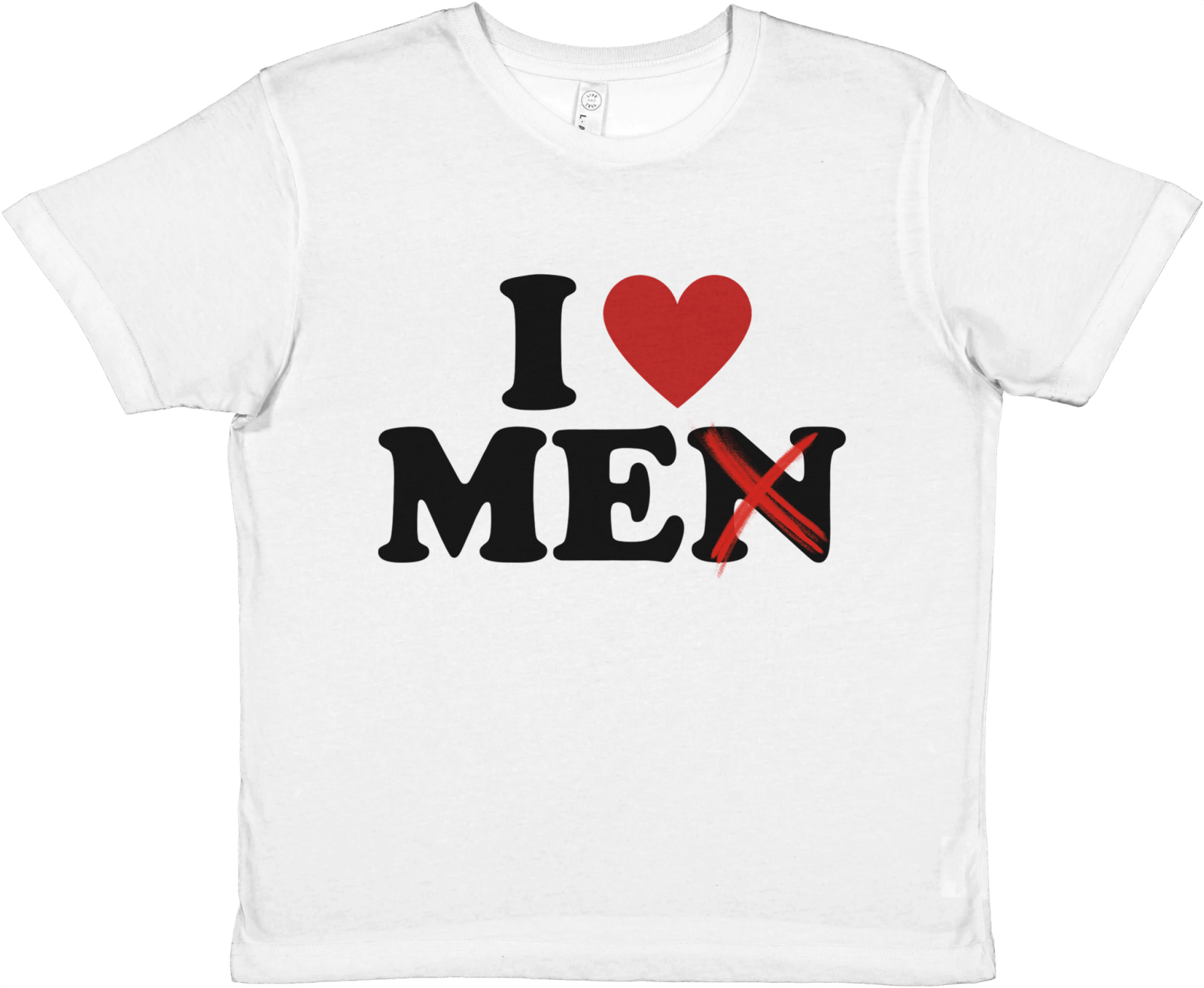 Baby Tee I Love Men - TheShirtless