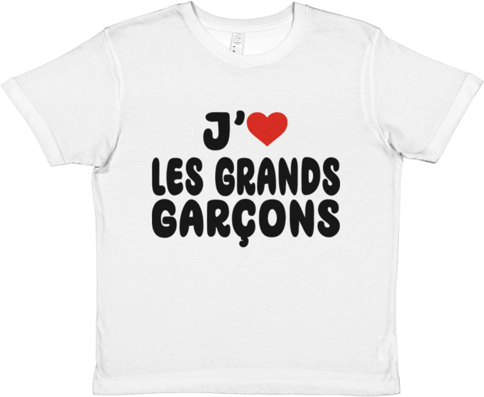 Baby Tee J'aime Les Grands Garçons - TheShirtless