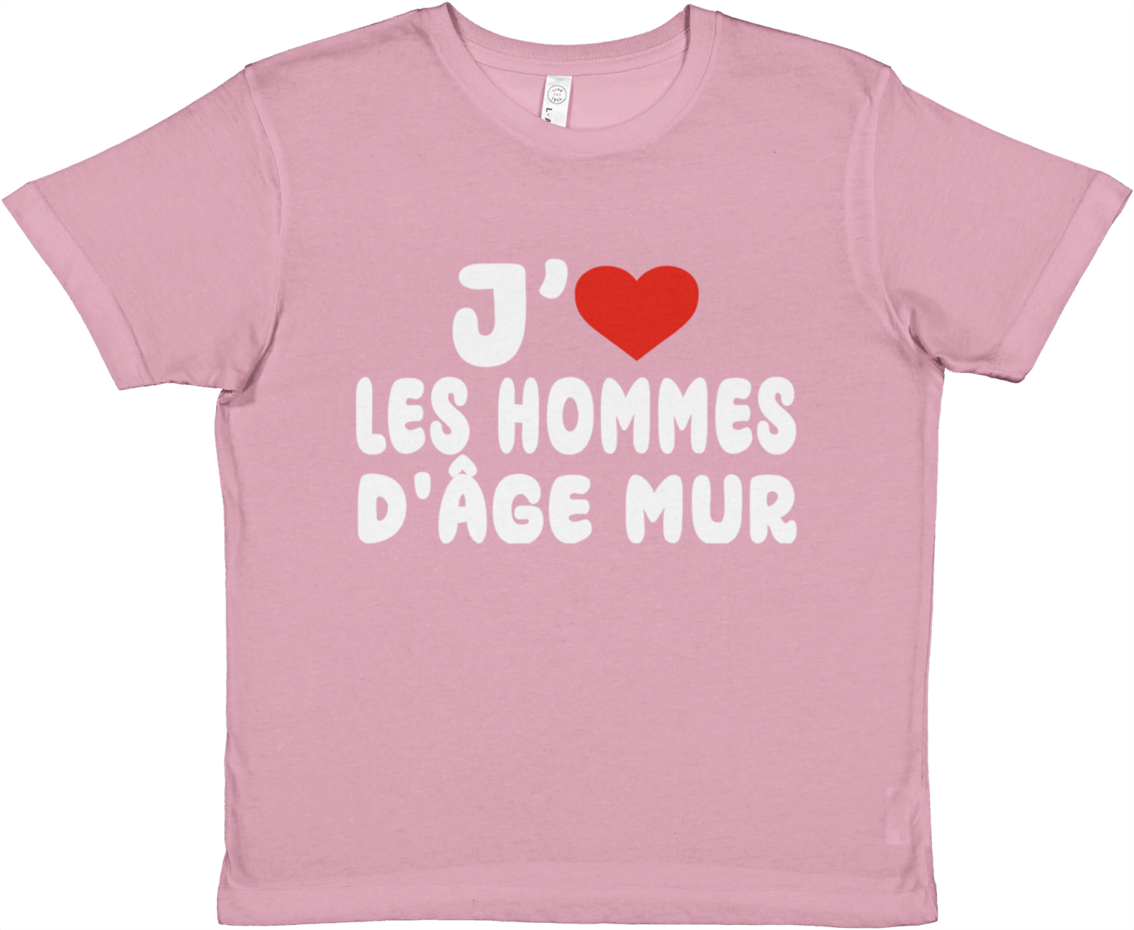 Baby Tee J'aime Les Hommes D'âge Mur - TheShirtless