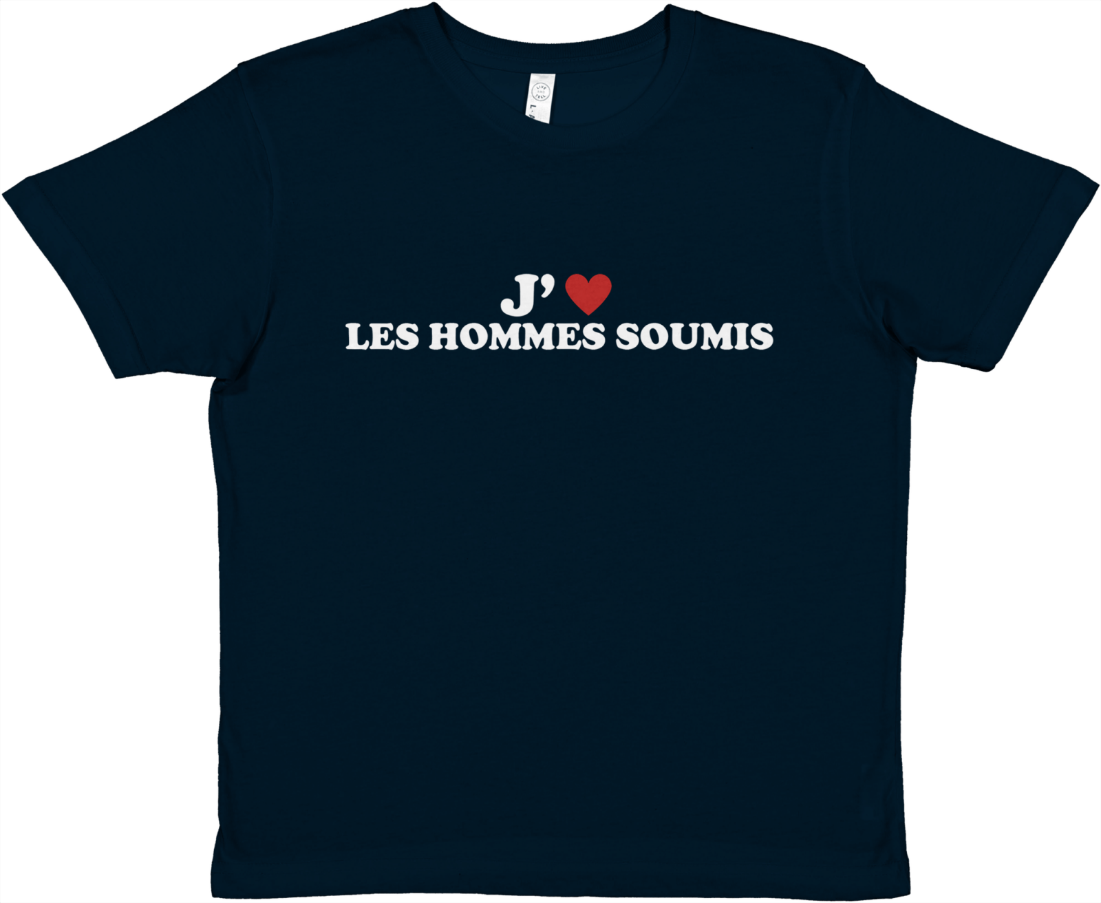 Baby Tee J'aime Les Hommes Soumis - TheShirtless