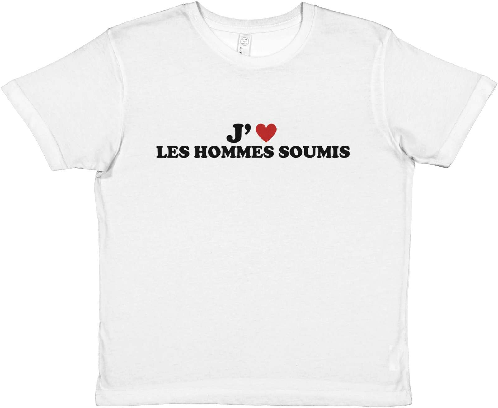 Baby Tee J'aime Les Hommes Soumis - TheShirtless