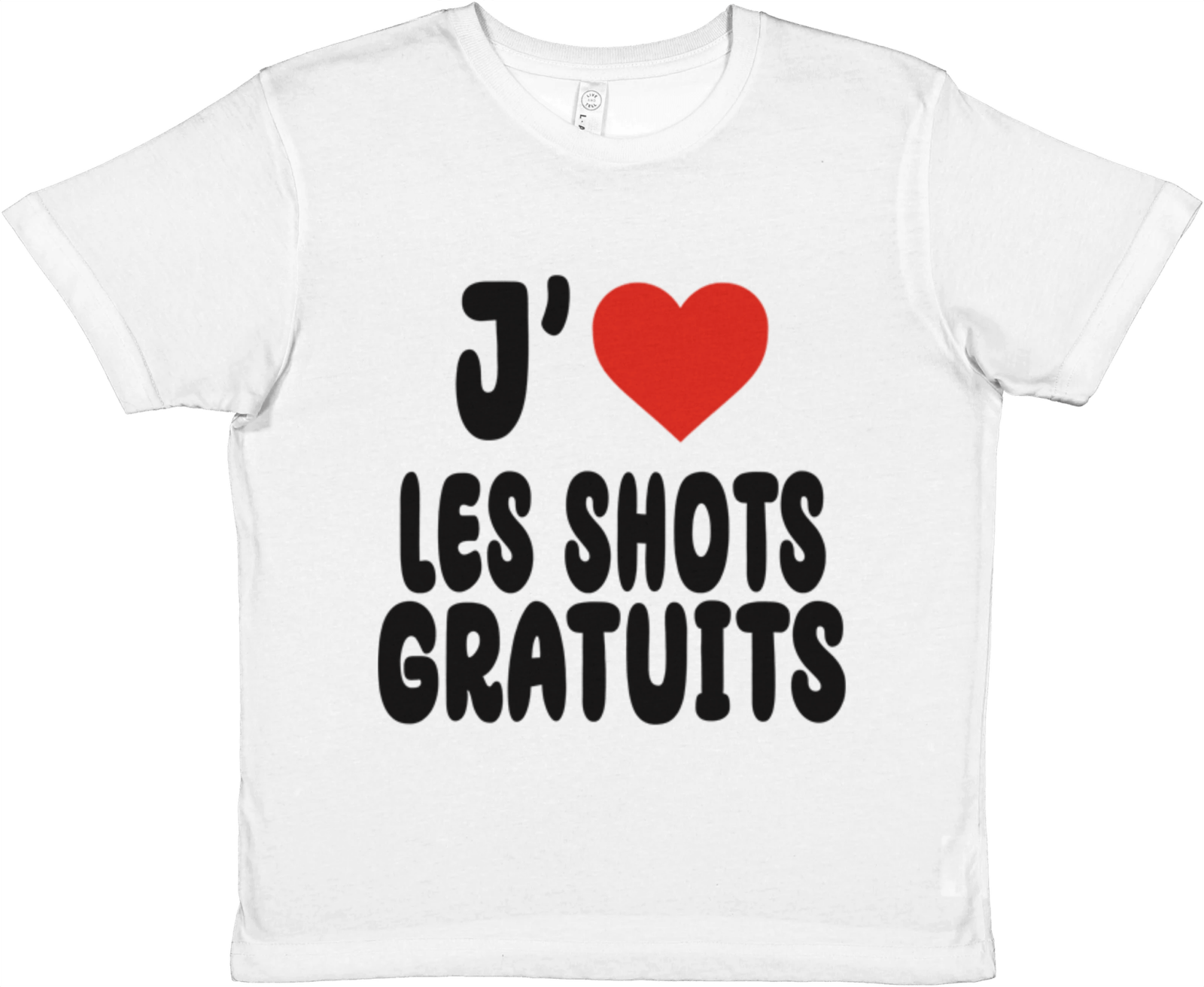 Baby Tee J'aime Les Shots Gratuits - TheShirtless