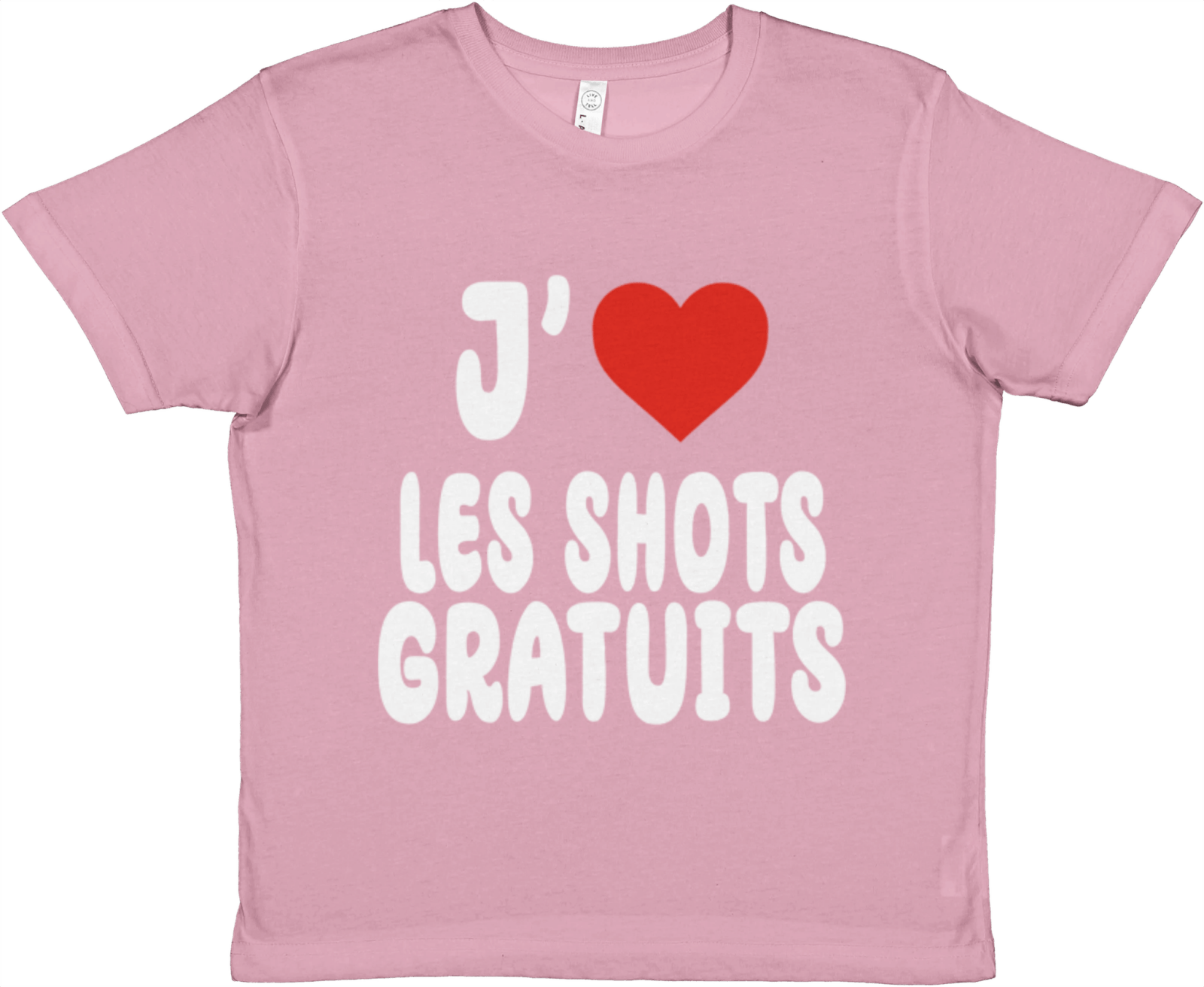 Baby Tee J'aime Les Shots Gratuits - TheShirtless