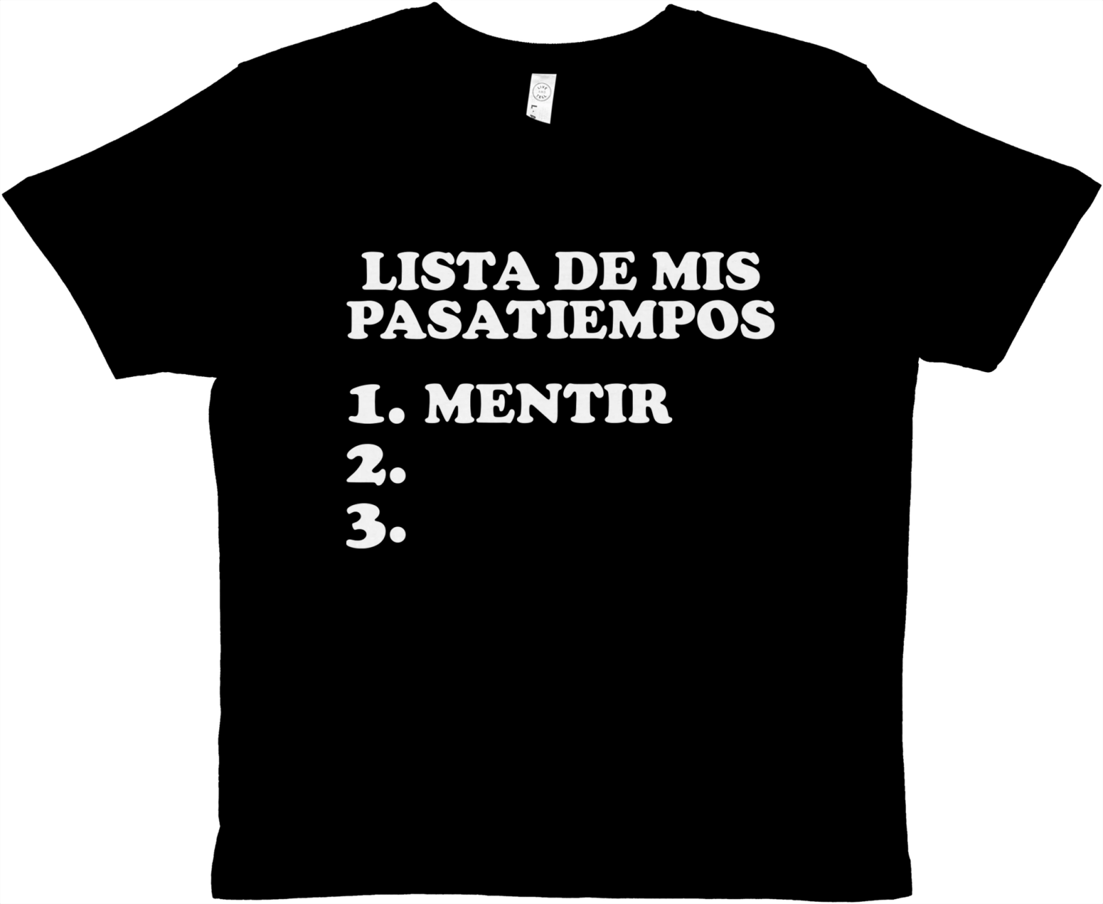 Baby Tee Lista De Mis Pasatiempos - TheShirtless