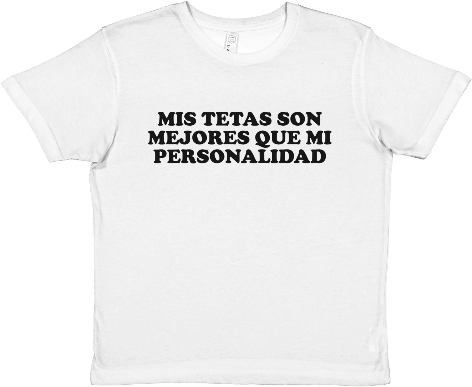 Baby Tee Mis Tetas Son Mejores Que Mi Personalidad - TheShirtless