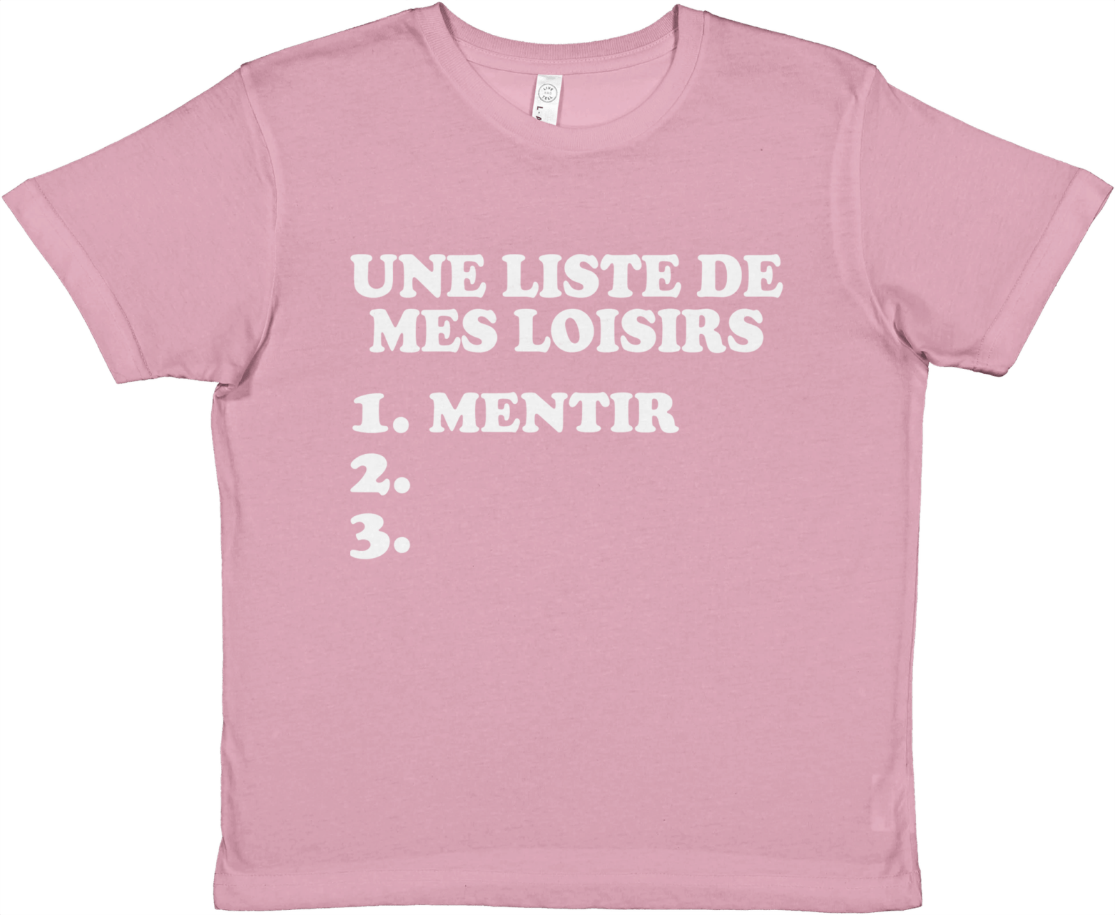 Baby Tee Une Liste De Mes Loisirs - TheShirtless