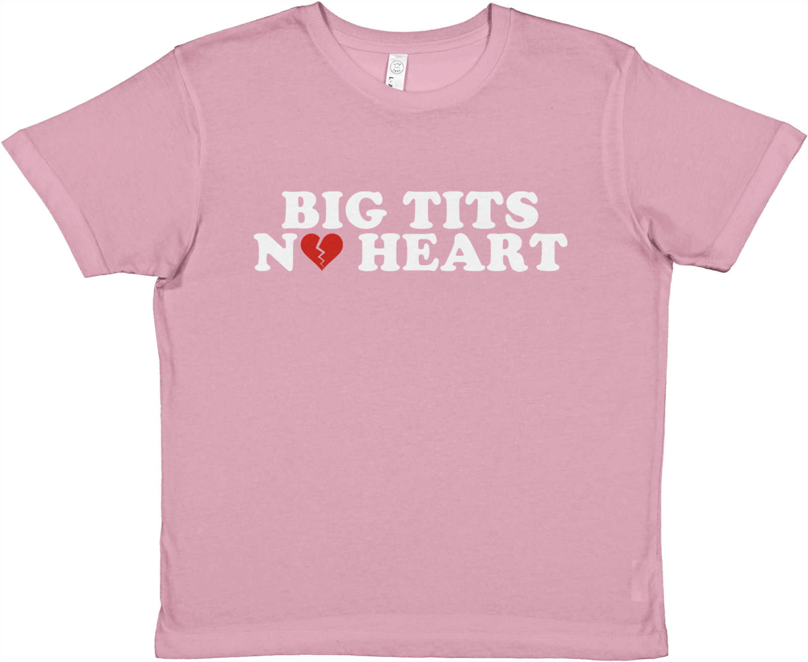 Big Tits No Heart Baby Tee - TheShirtless