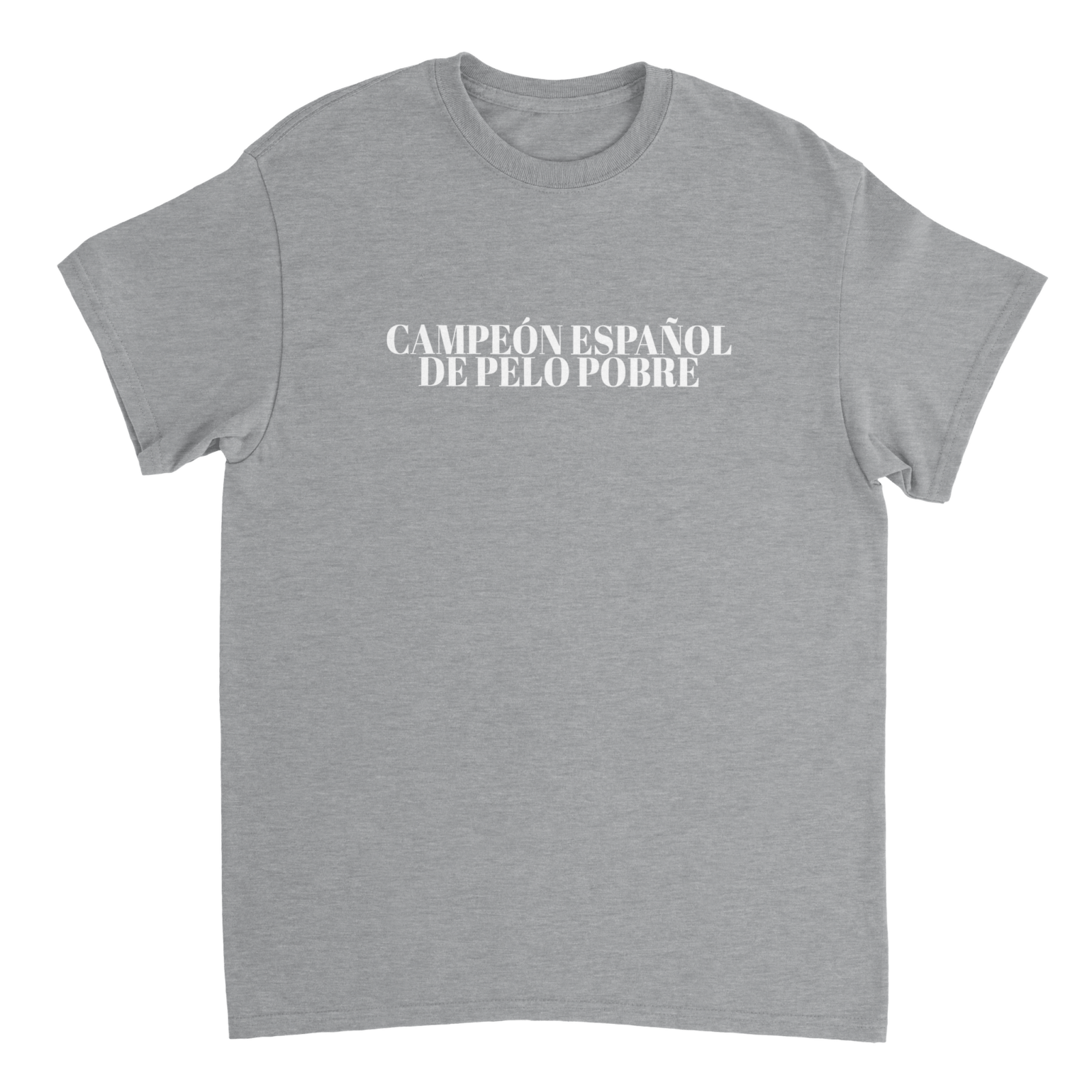 Camiseta Campeón Español De Pelo Pobre - TheShirtless