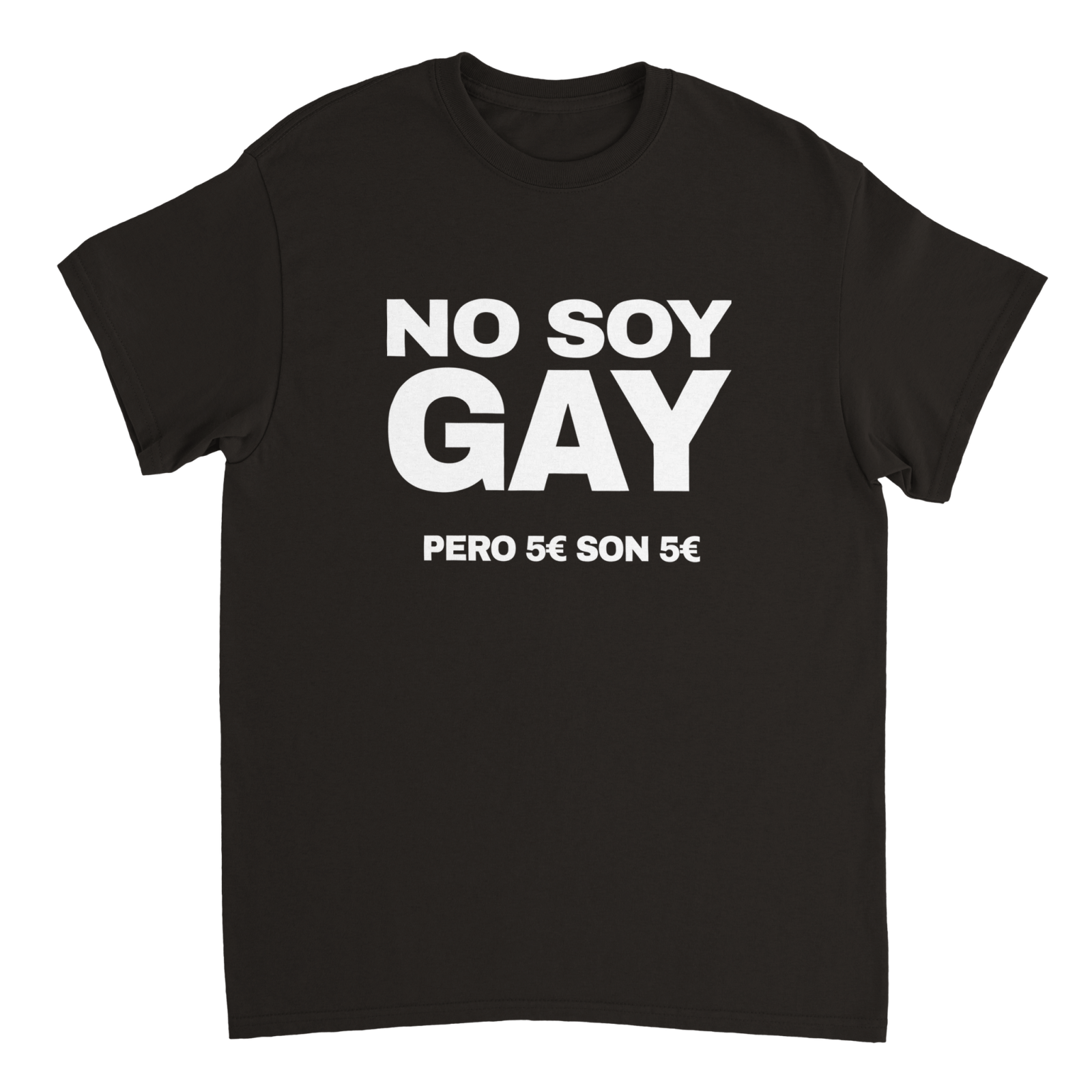 Camiseta No Soy Gay Pero 5 Euros Son 5 Euros - TheShirtless