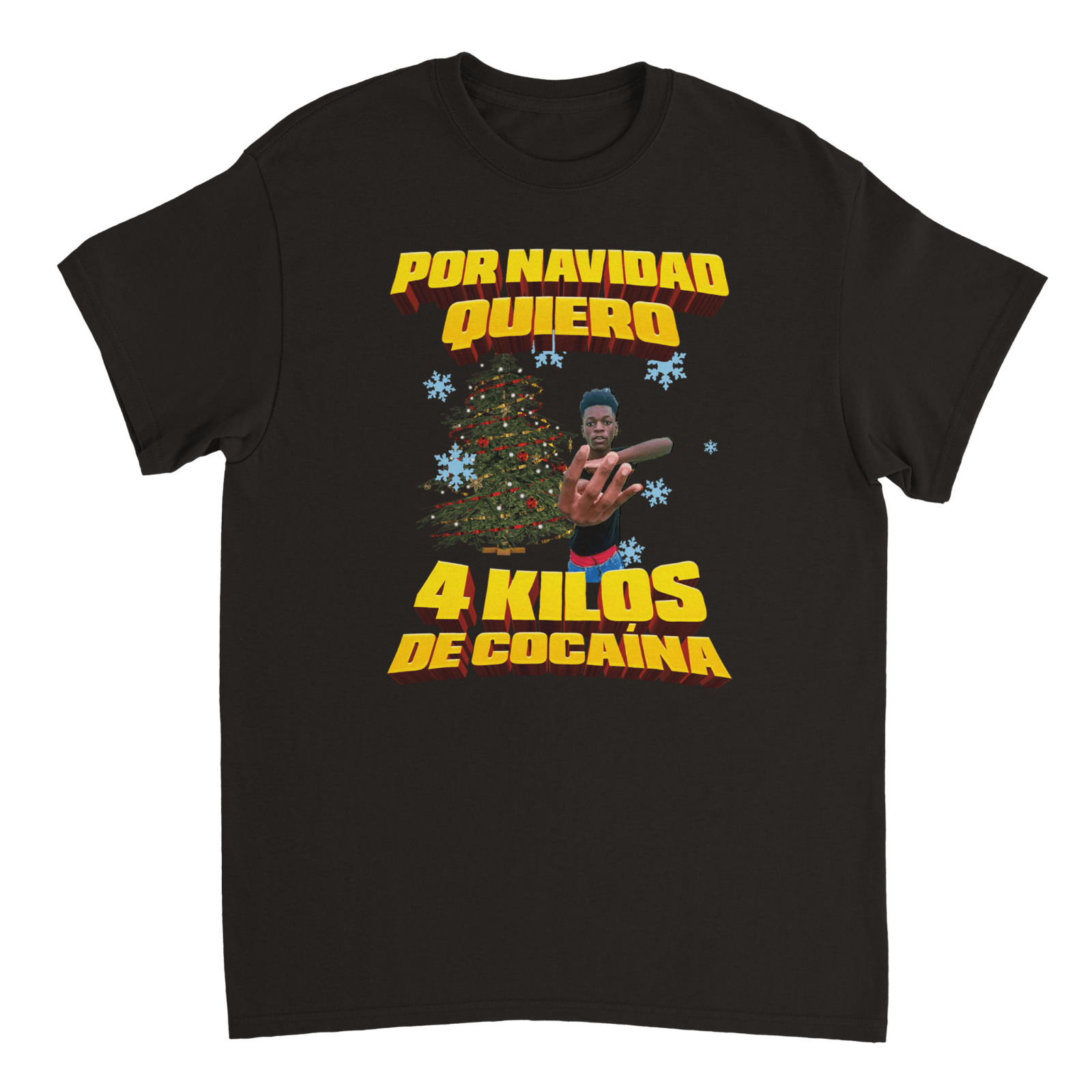 Camiseta Por Navidad Quiero 4 Kilos De Cocaína - TheShirtless