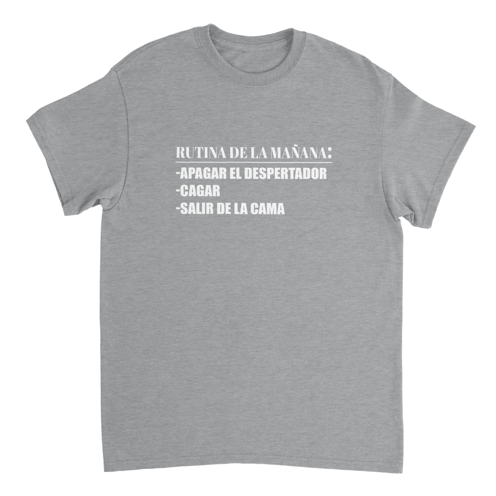 Camiseta Rutina De La Mañana - TheShirtless