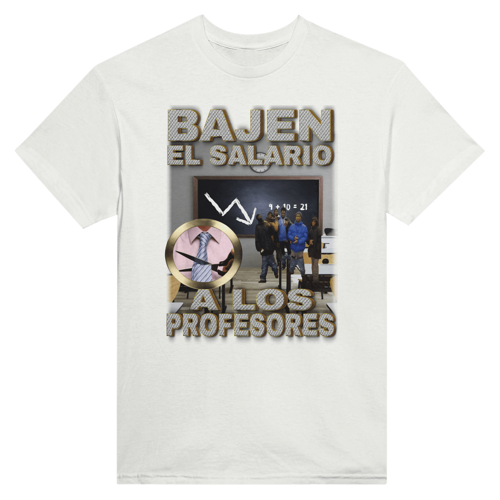 Con estampado en la espalda Bajen A El Salario Los Profesores - TheShirtless