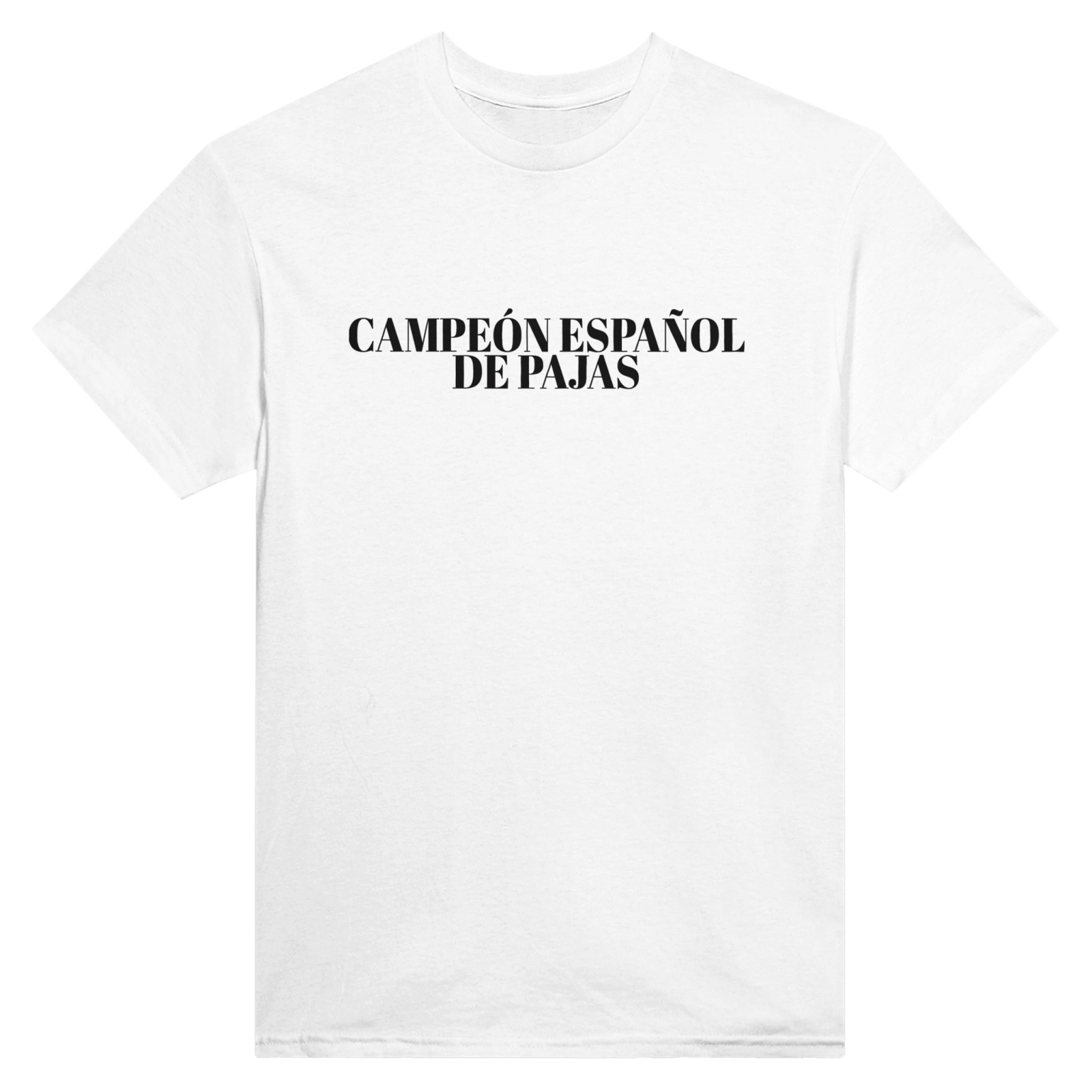 Con estampado en la espalda Campeón Español De Pajas - TheShirtless