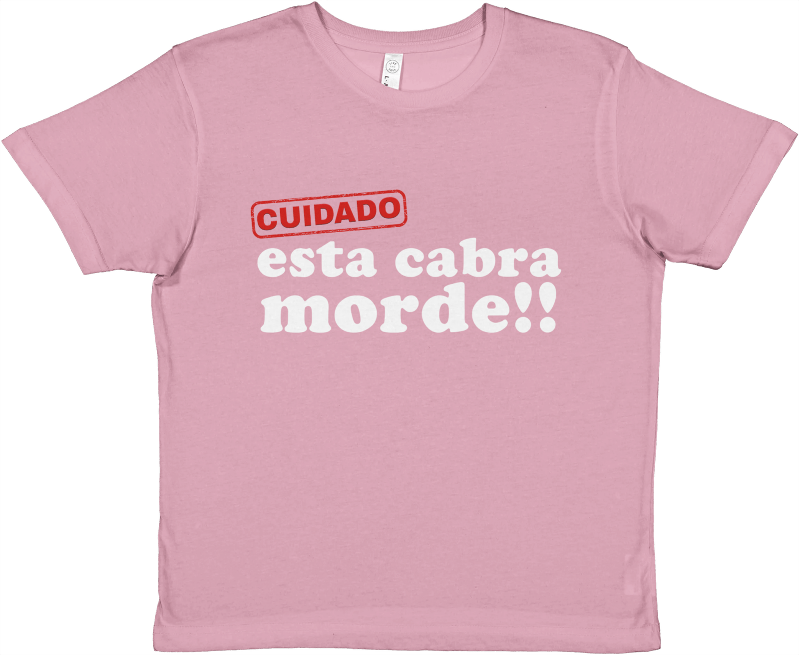 Cuidado Esta Cabra Morde Baby Tee - TheShirtless