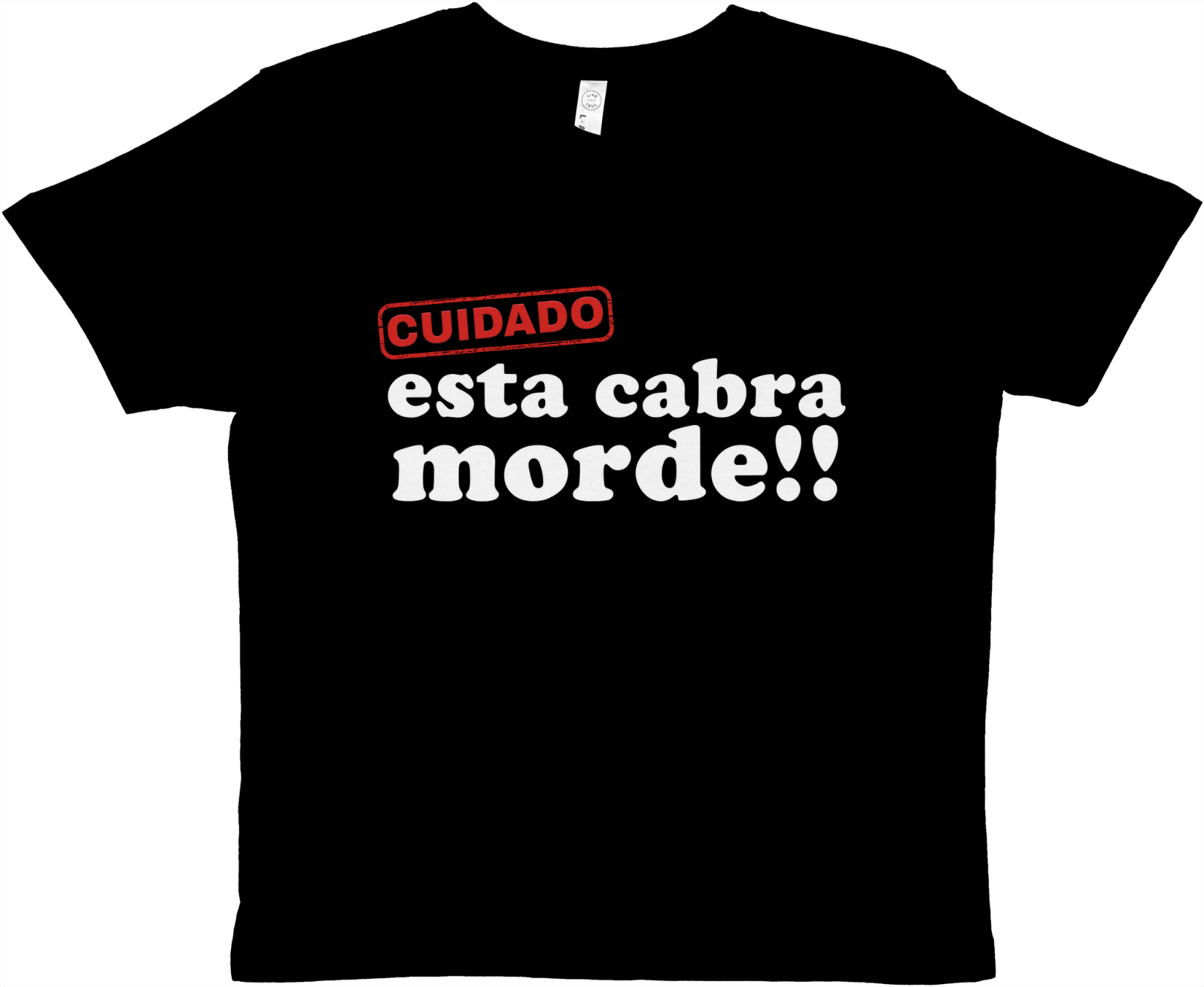 Cuidado Esta Cabra Morde Baby Tee - TheShirtless