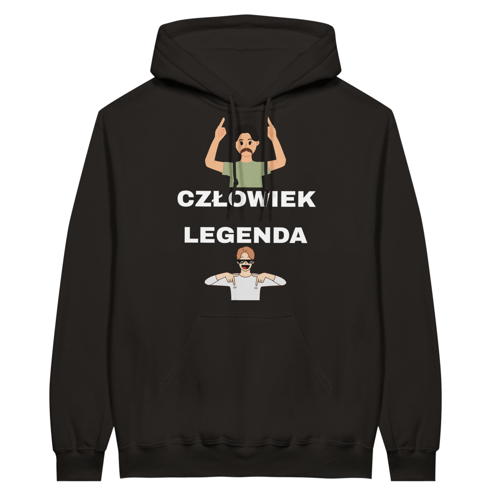 Człowiek Legenda Bluza z kapturem - TheShirtless