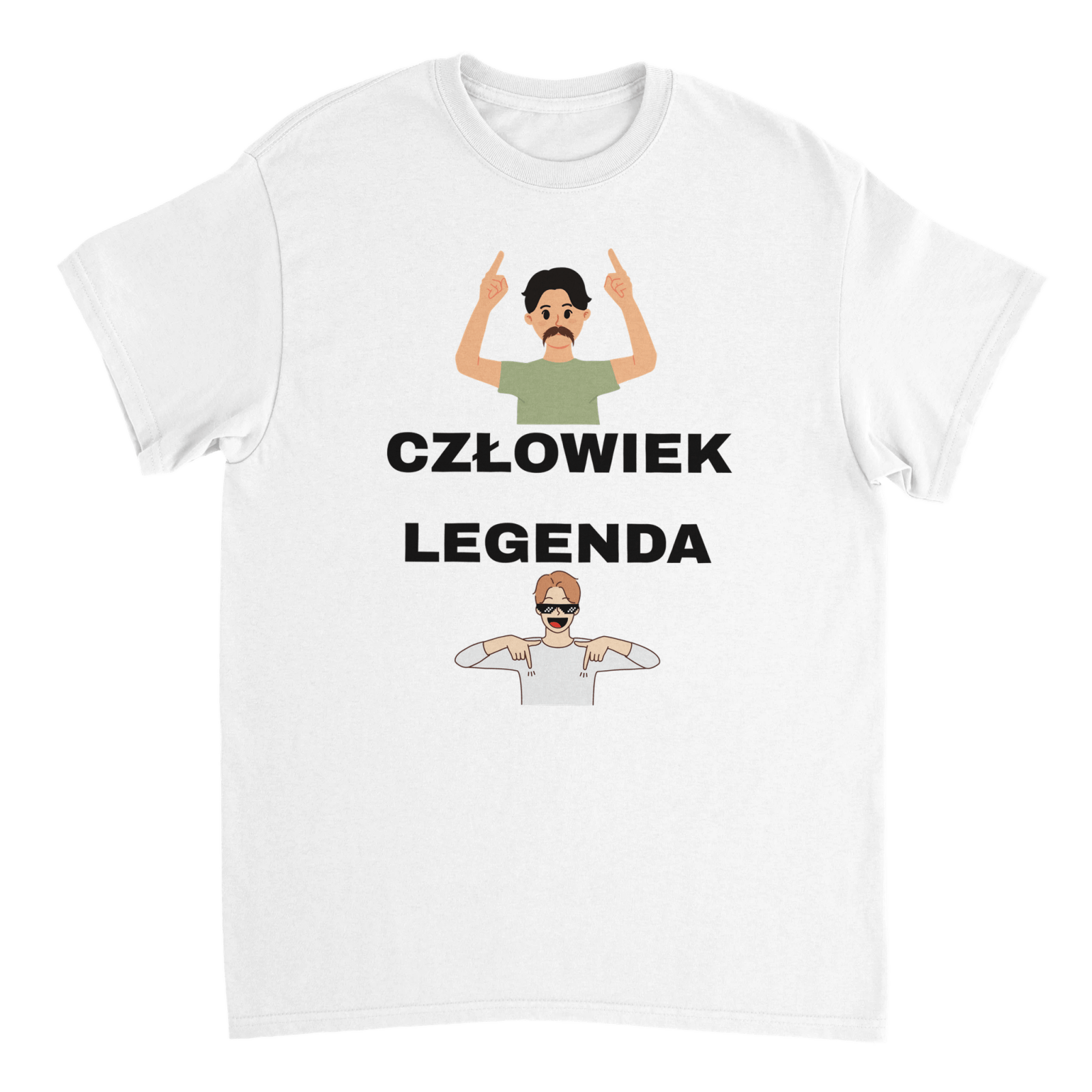 Człowiek Legenda T-shirt - TheShirtless