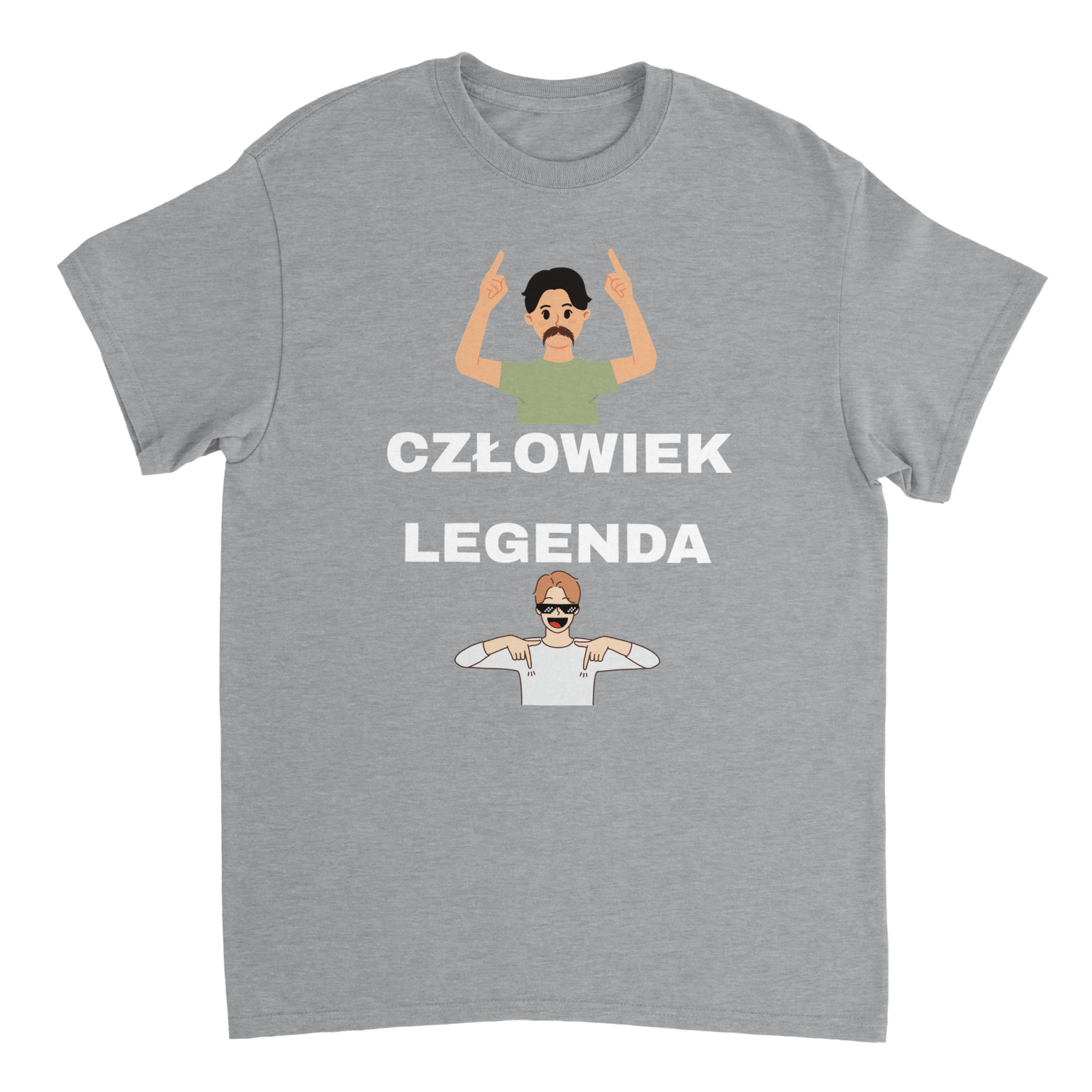 Człowiek Legenda T-shirt - TheShirtless