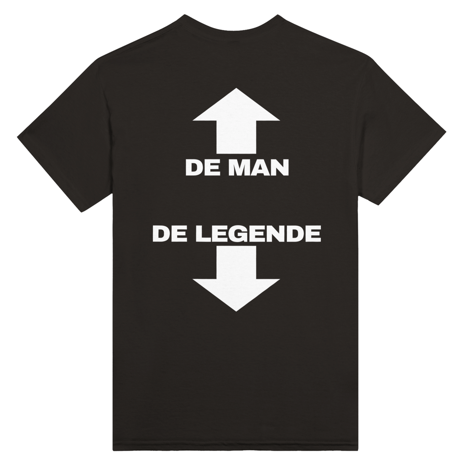 De Man De Legende Print op de achterkant - TheShirtless