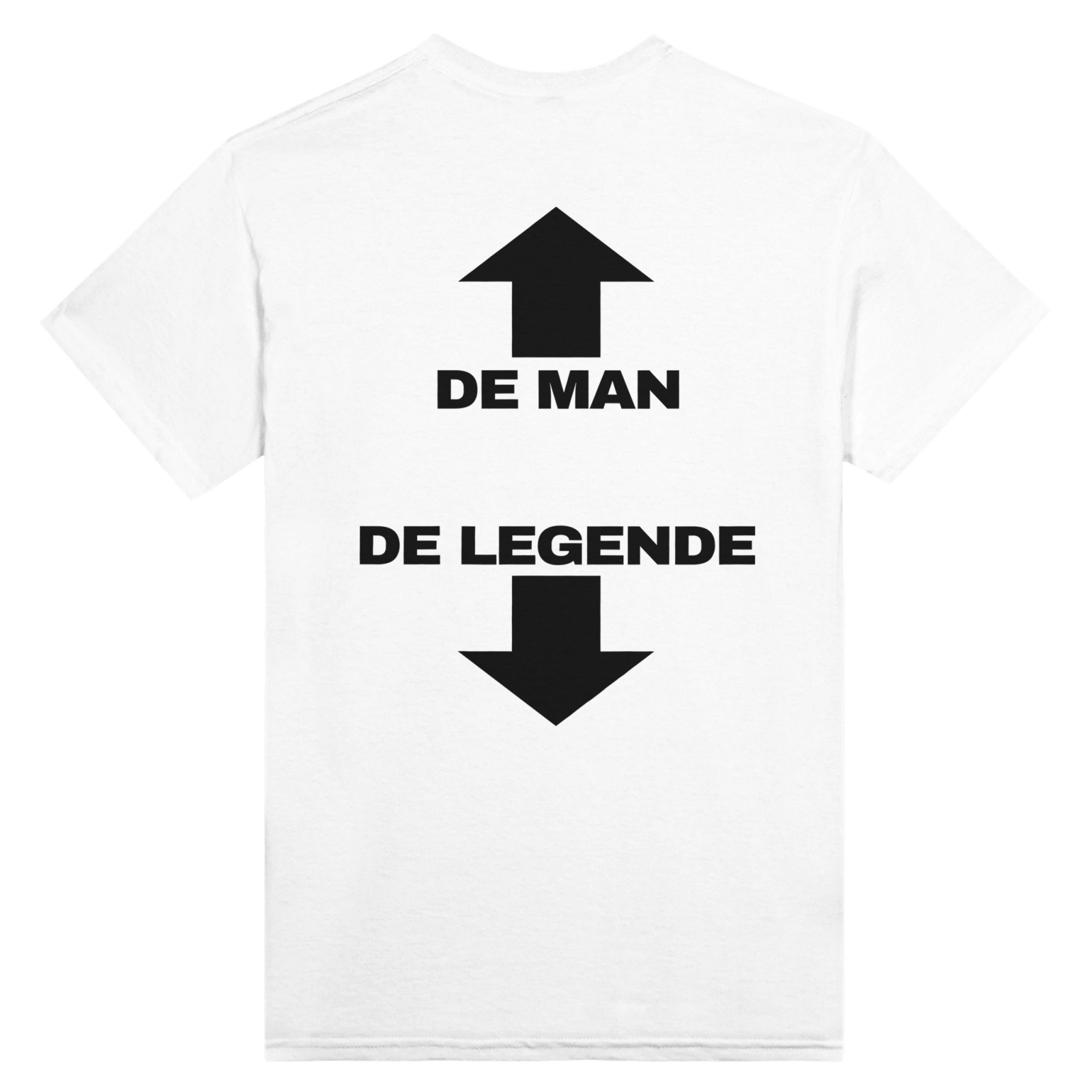 De Man De Legende Print op de achterkant - TheShirtless