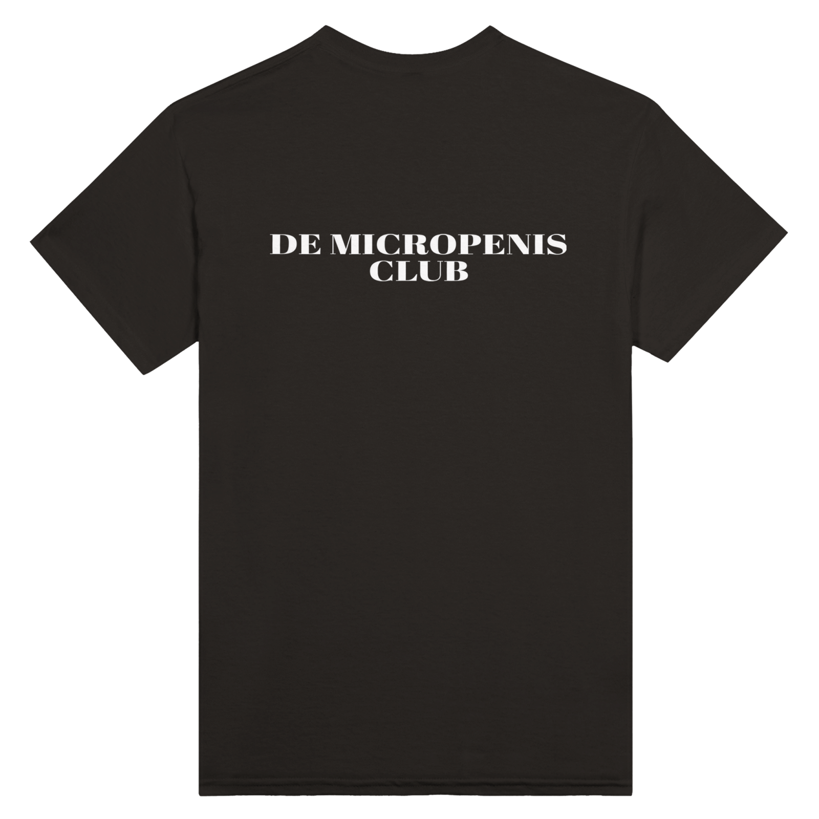 De Micropenis Club Print op de achterkant - TheShirtless