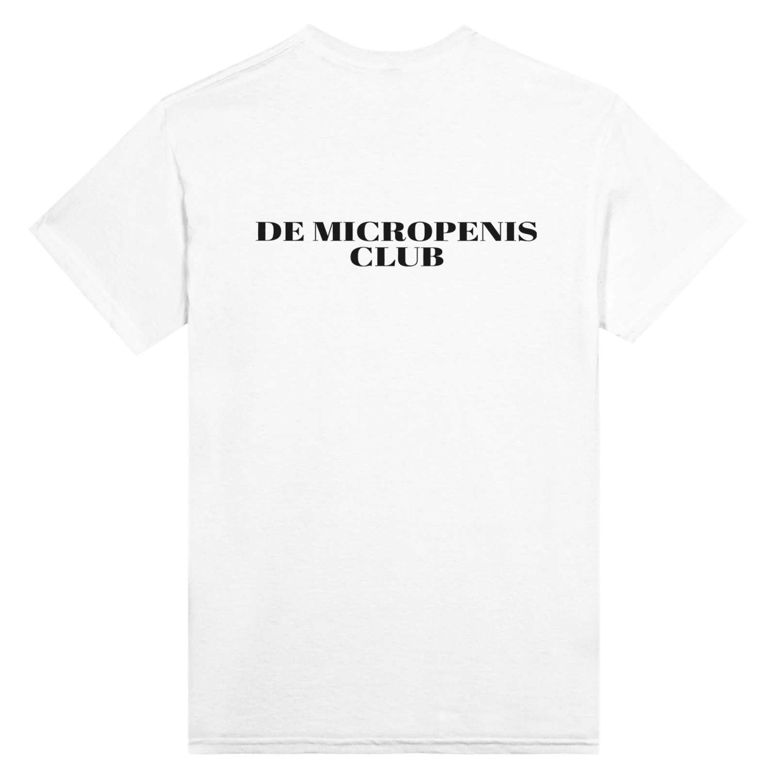 De Micropenis Club Print op de achterkant - TheShirtless