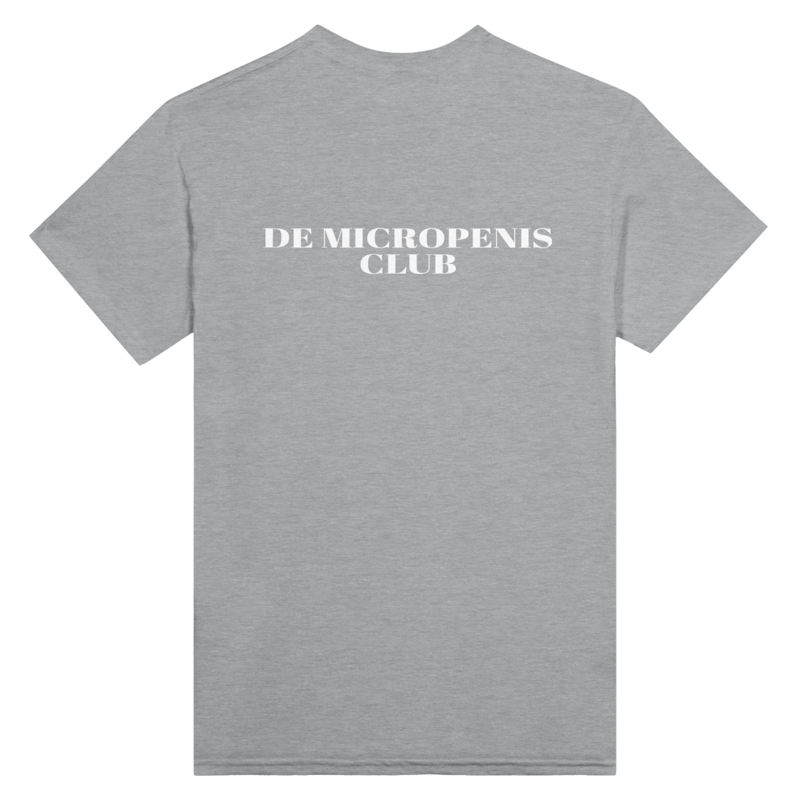 De Micropenis Club Print op de achterkant - TheShirtless