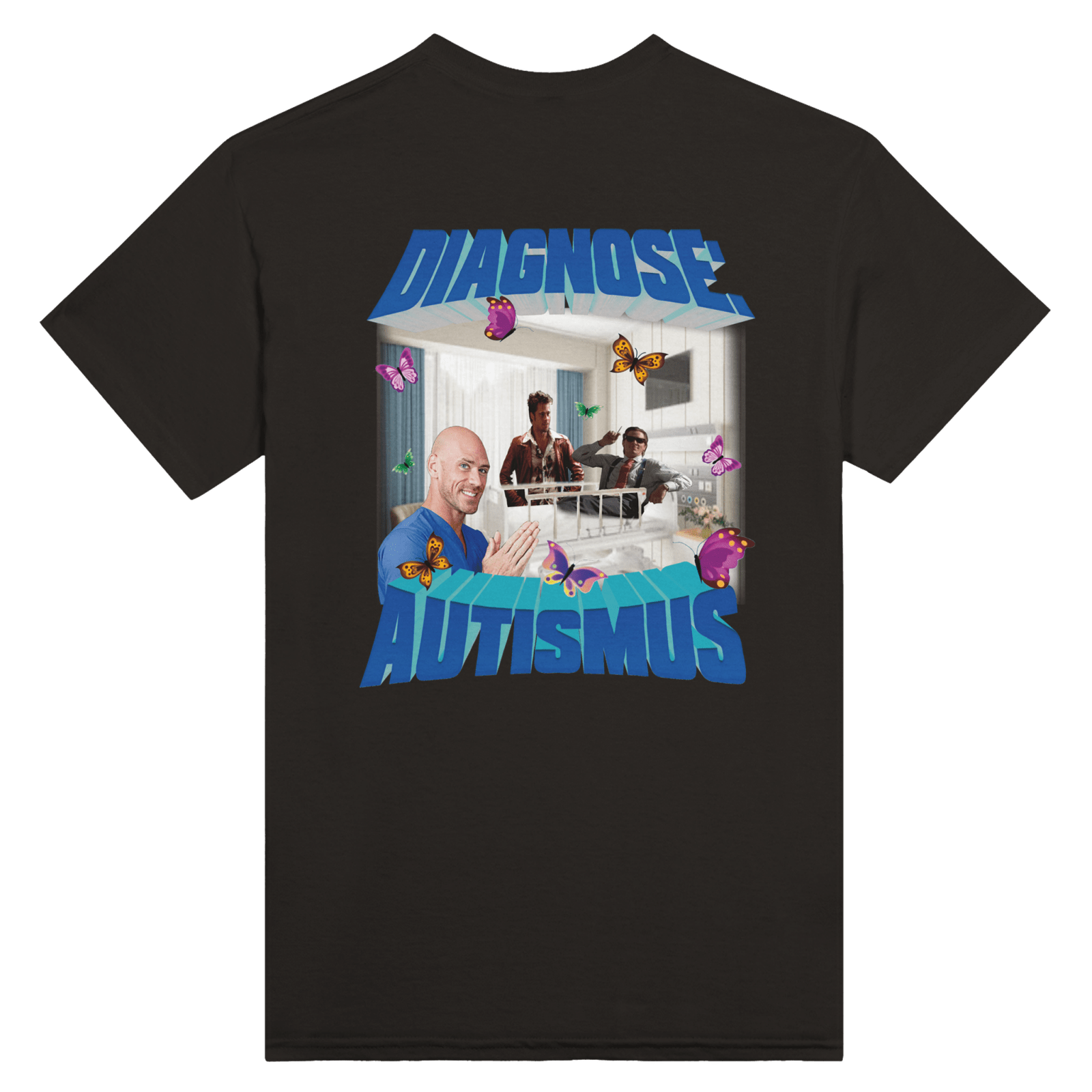 Diagnose Autismus Backprint T-Shirt - TheShirtless