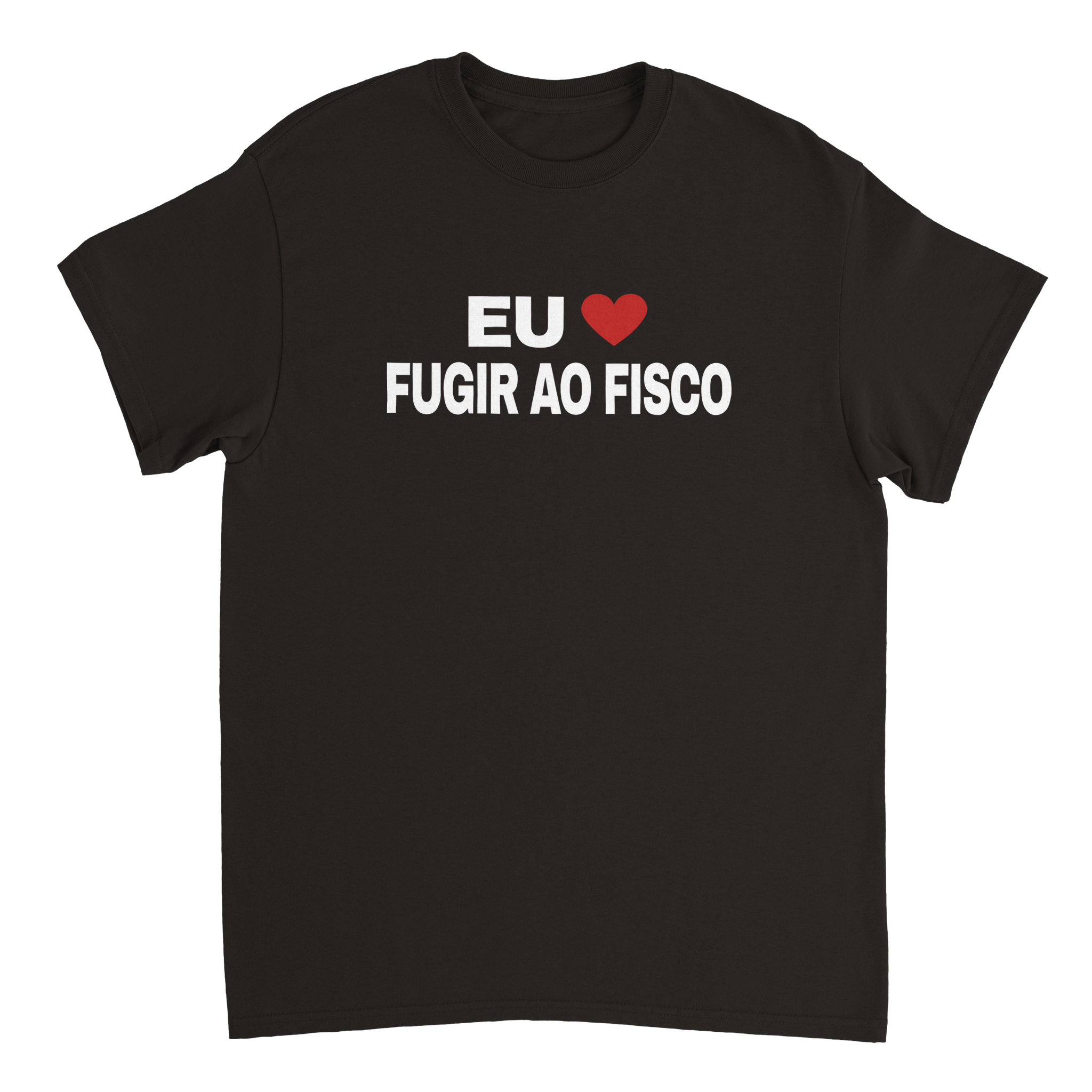 T-shirt Eu Adoro Fugir Ao Fisco