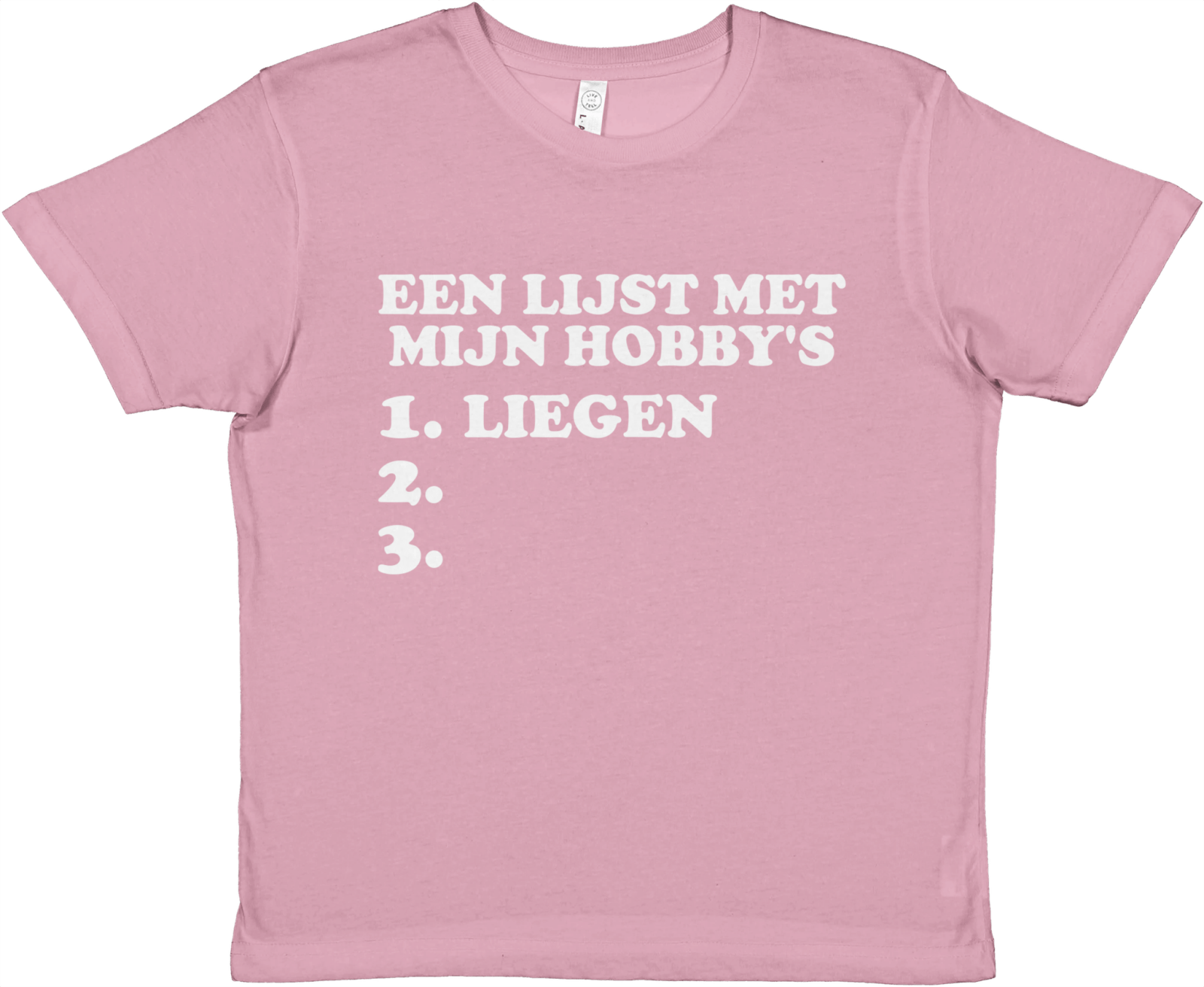 Een Lijst Met Mijn Hobby'S Baby Tee - TheShirtless