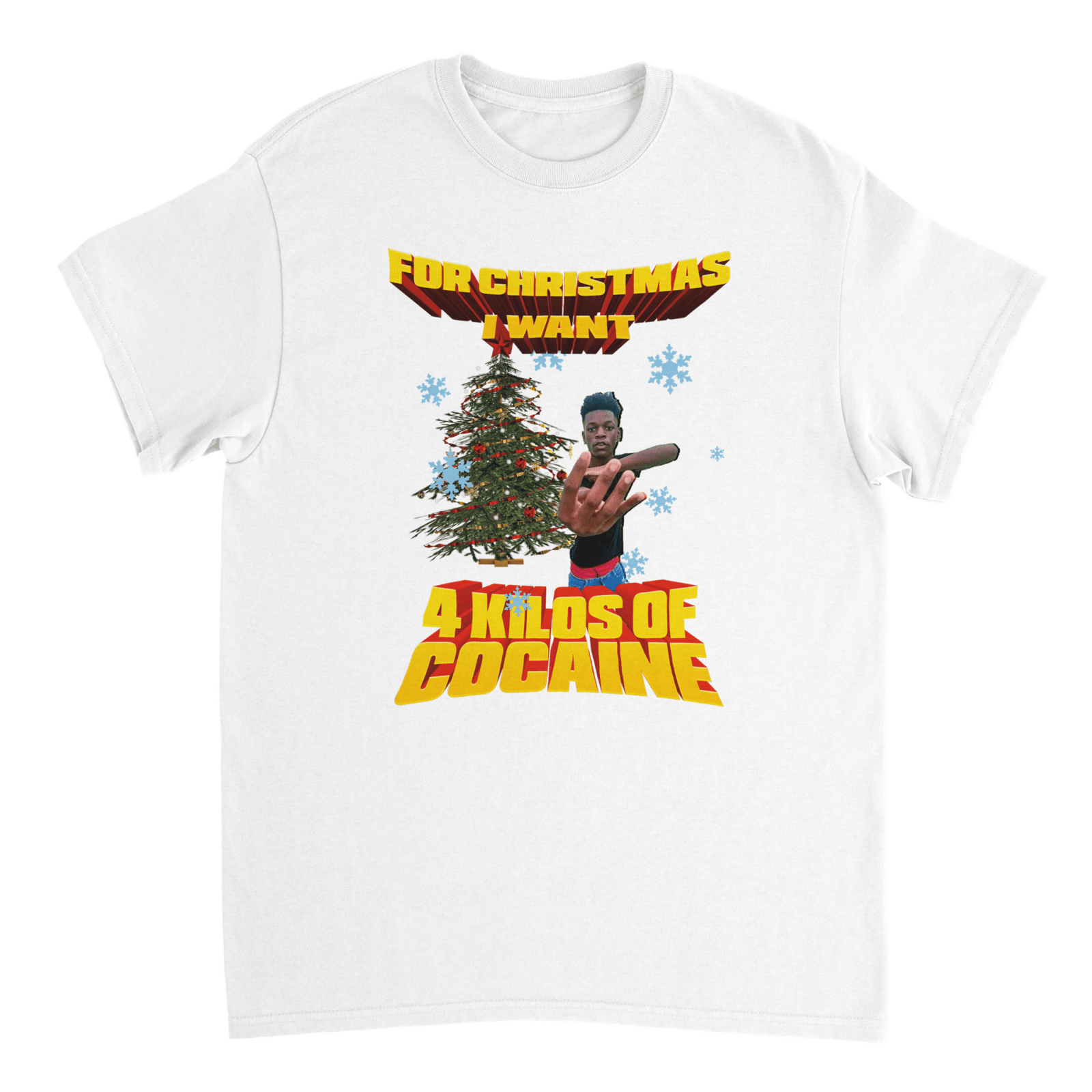 For Christmas I Wish For Four Kilos Of Cocaine T-shirt - TheShirtless