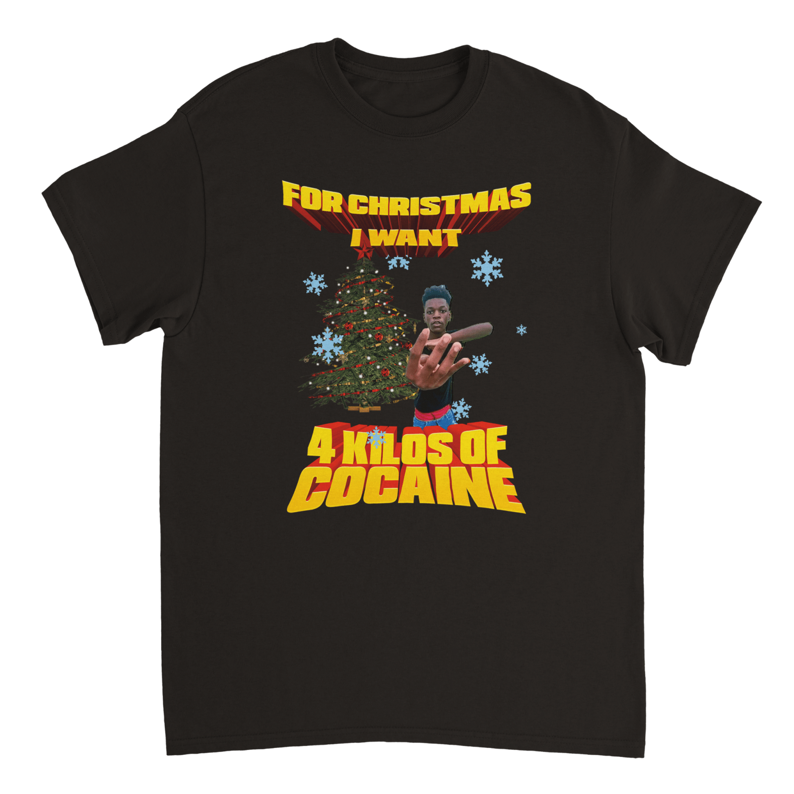 For Christmas I Wish For Four Kilos Of Cocaine T-shirt - TheShirtless