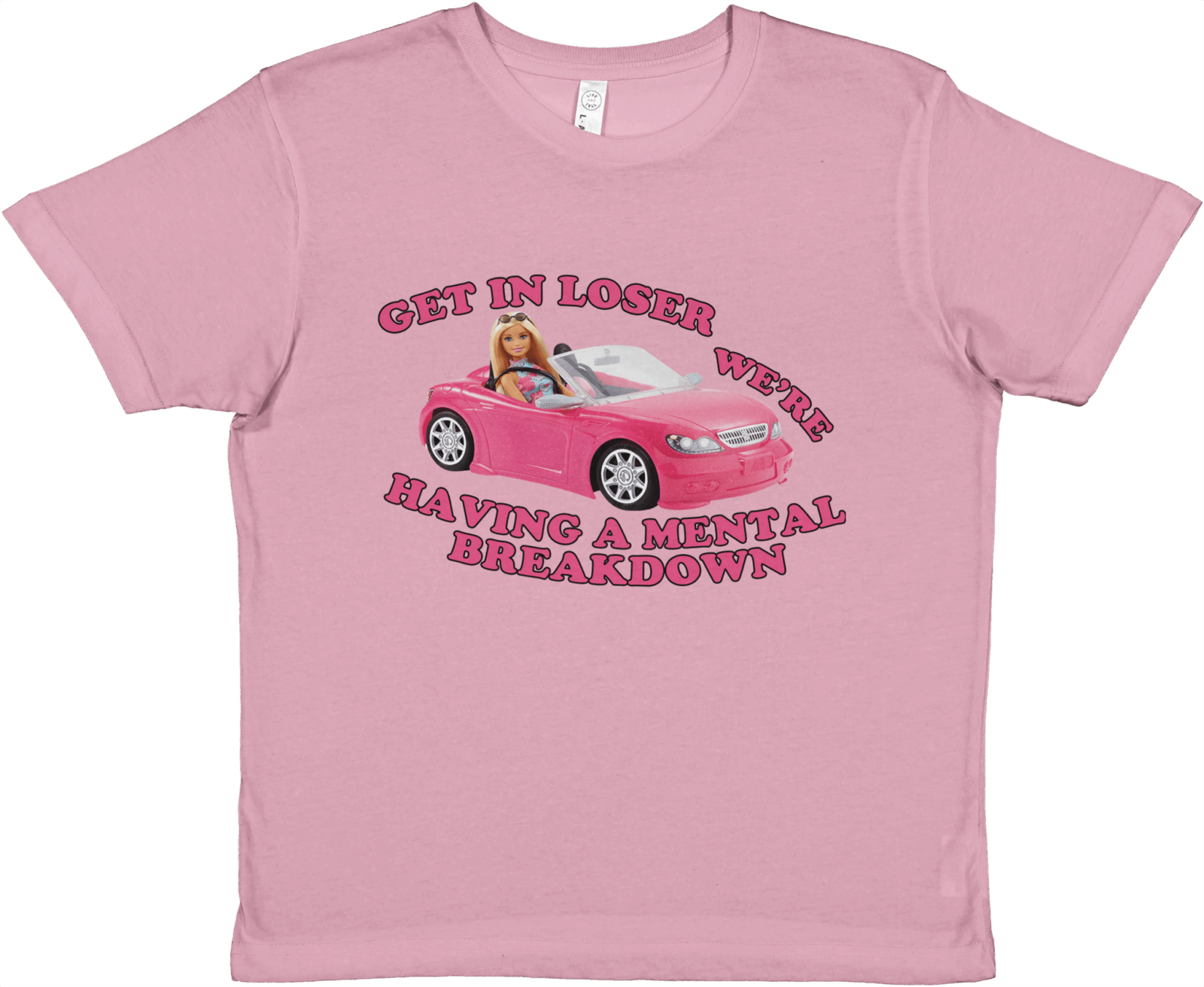 Get In Loser We're Having A Mental Breakdown Baby Tee - TheShirtless