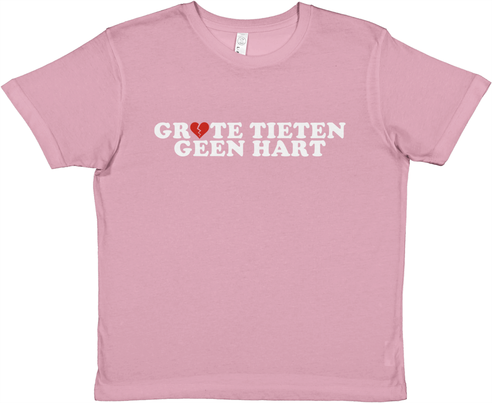 Grote Tieten Geen Hart Baby Tee - TheShirtless