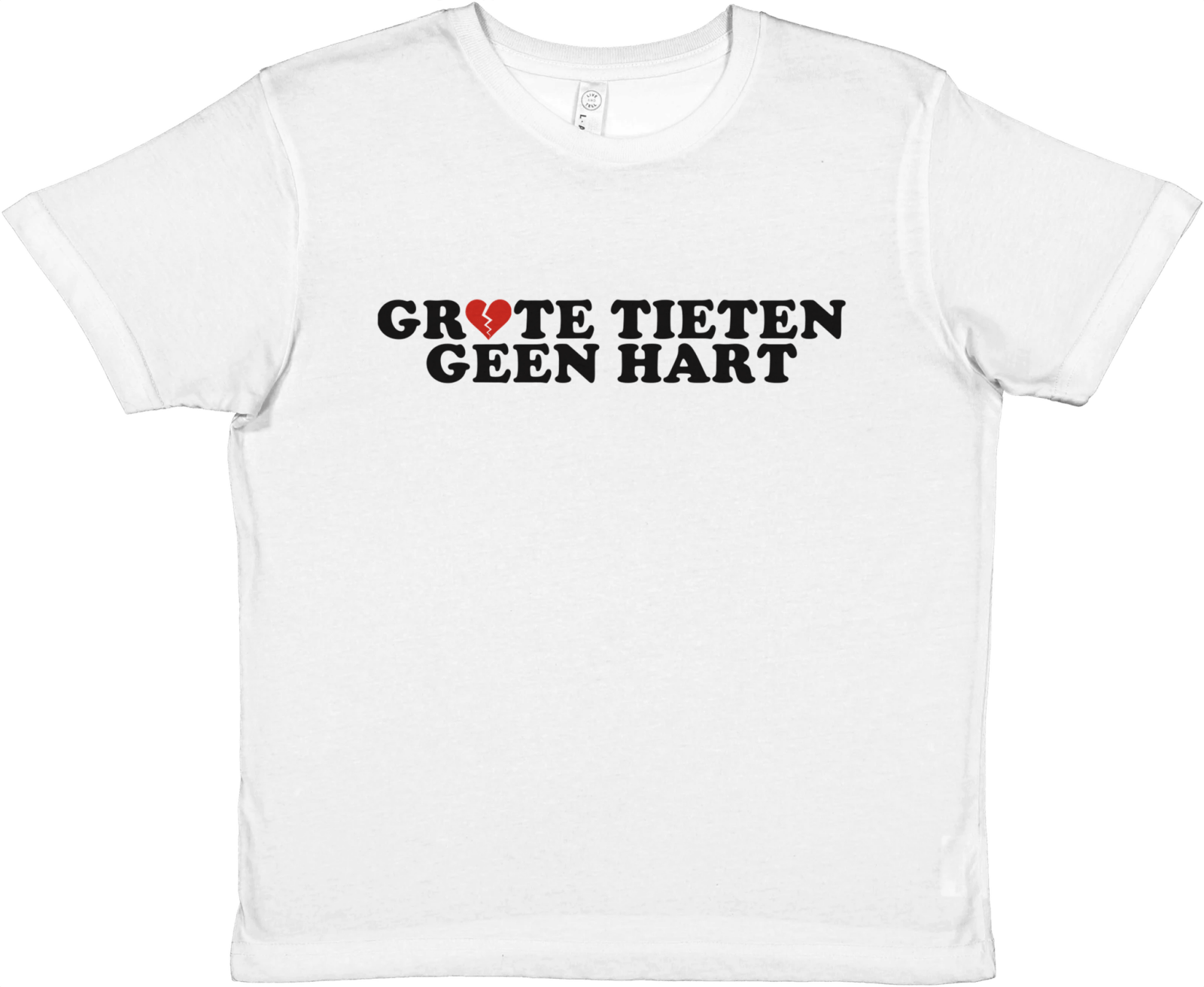 Grote Tieten Geen Hart Baby Tee - TheShirtless