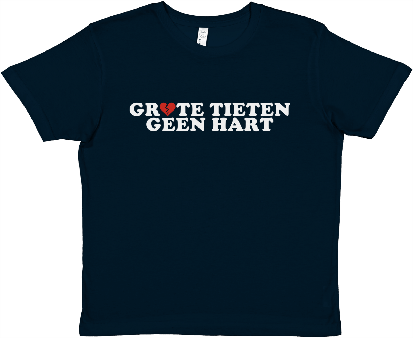 Grote Tieten Geen Hart Baby Tee - TheShirtless