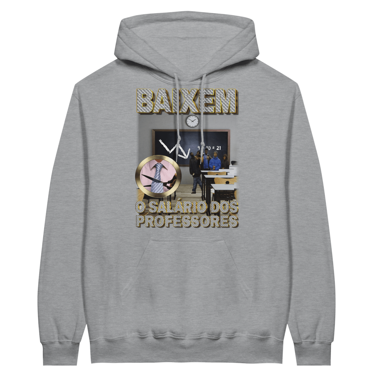 Hoodie Baixem O Salário Dos Professores - TheShirtless