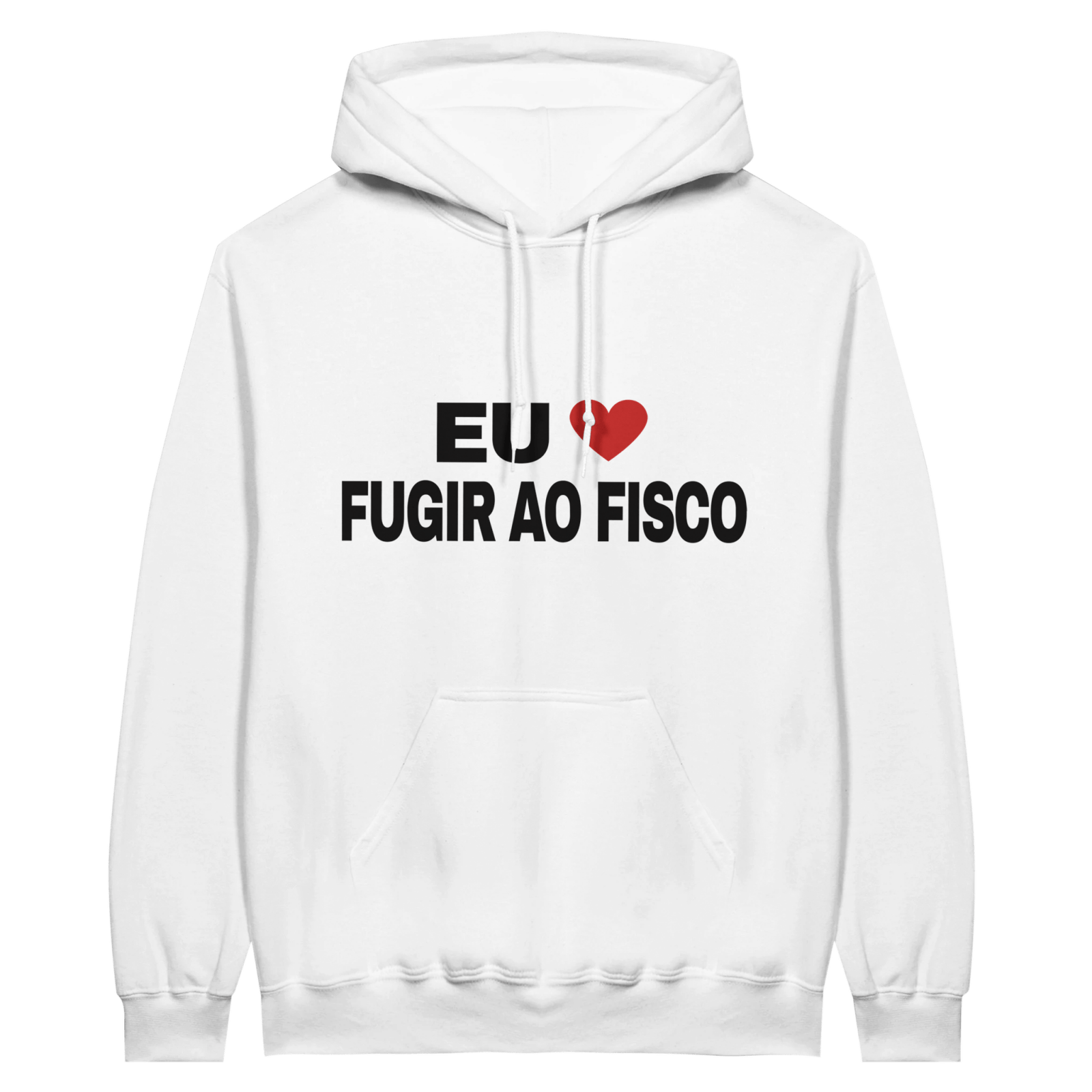 Hoodie Eu Adoro Fugir Ao Fisco - TheShirtless