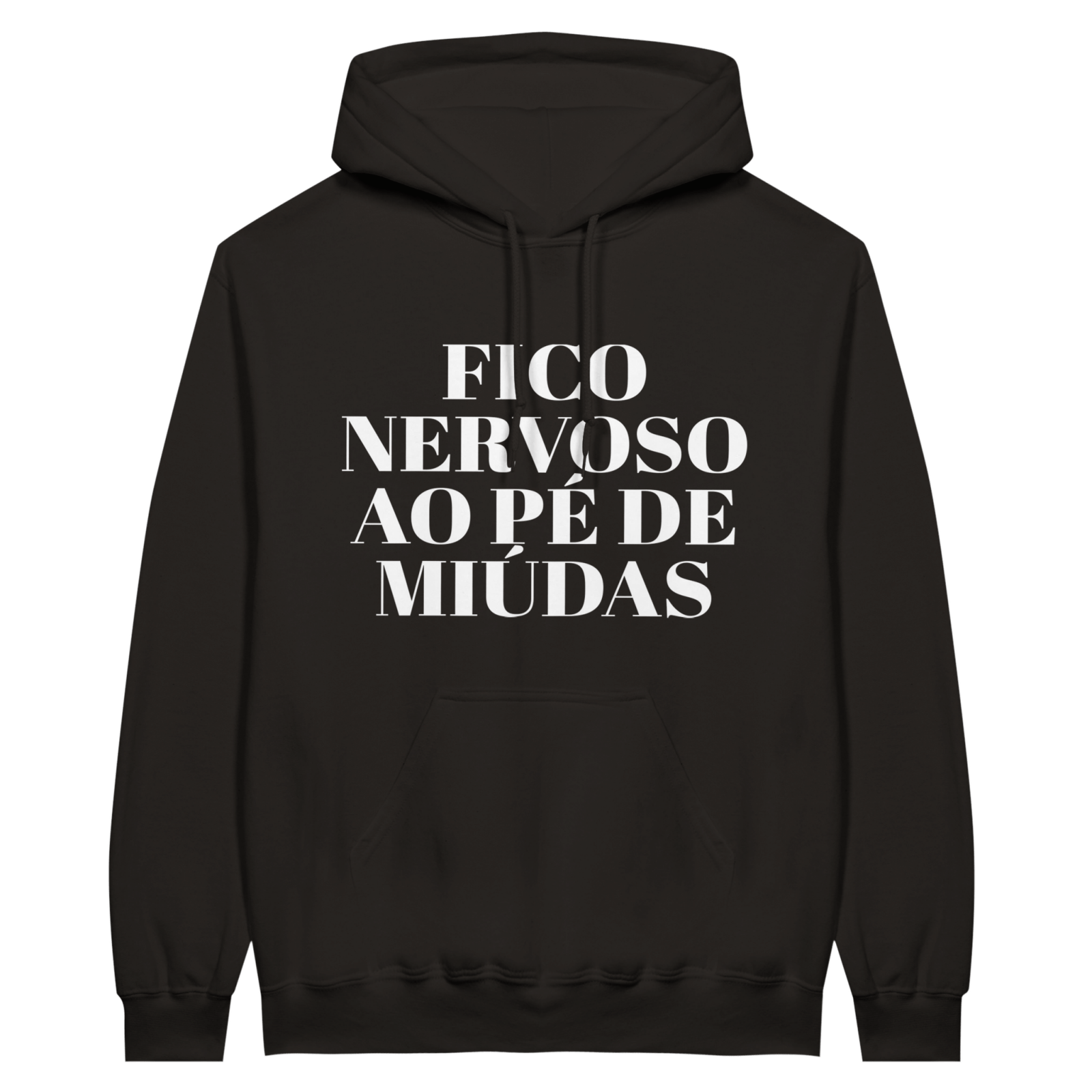 Hoodie Fico nervoso ao pé de miúdas - TheShirtless