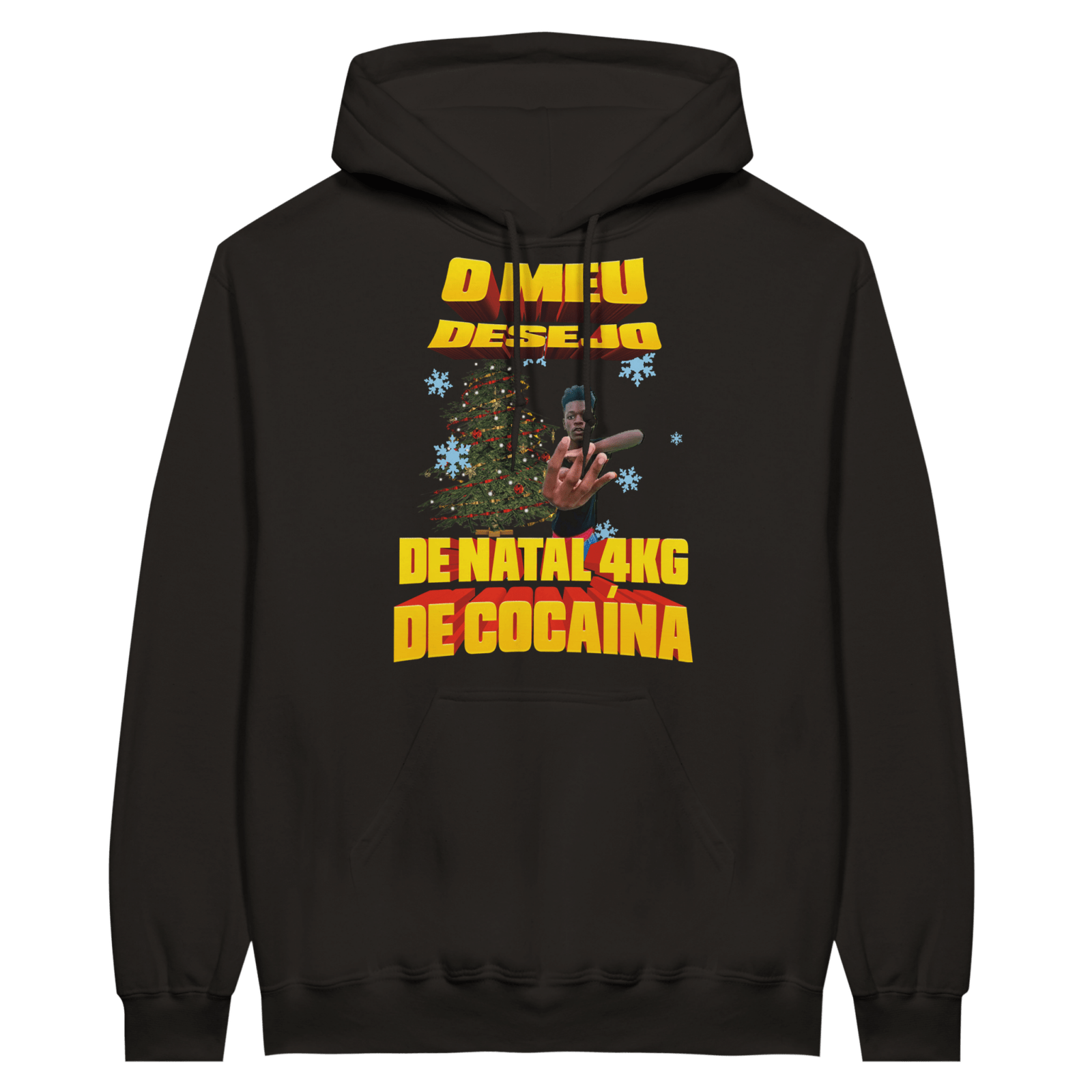 Hoodie O Meu Desejo De Natal 4Kg De Cocaína - TheShirtless