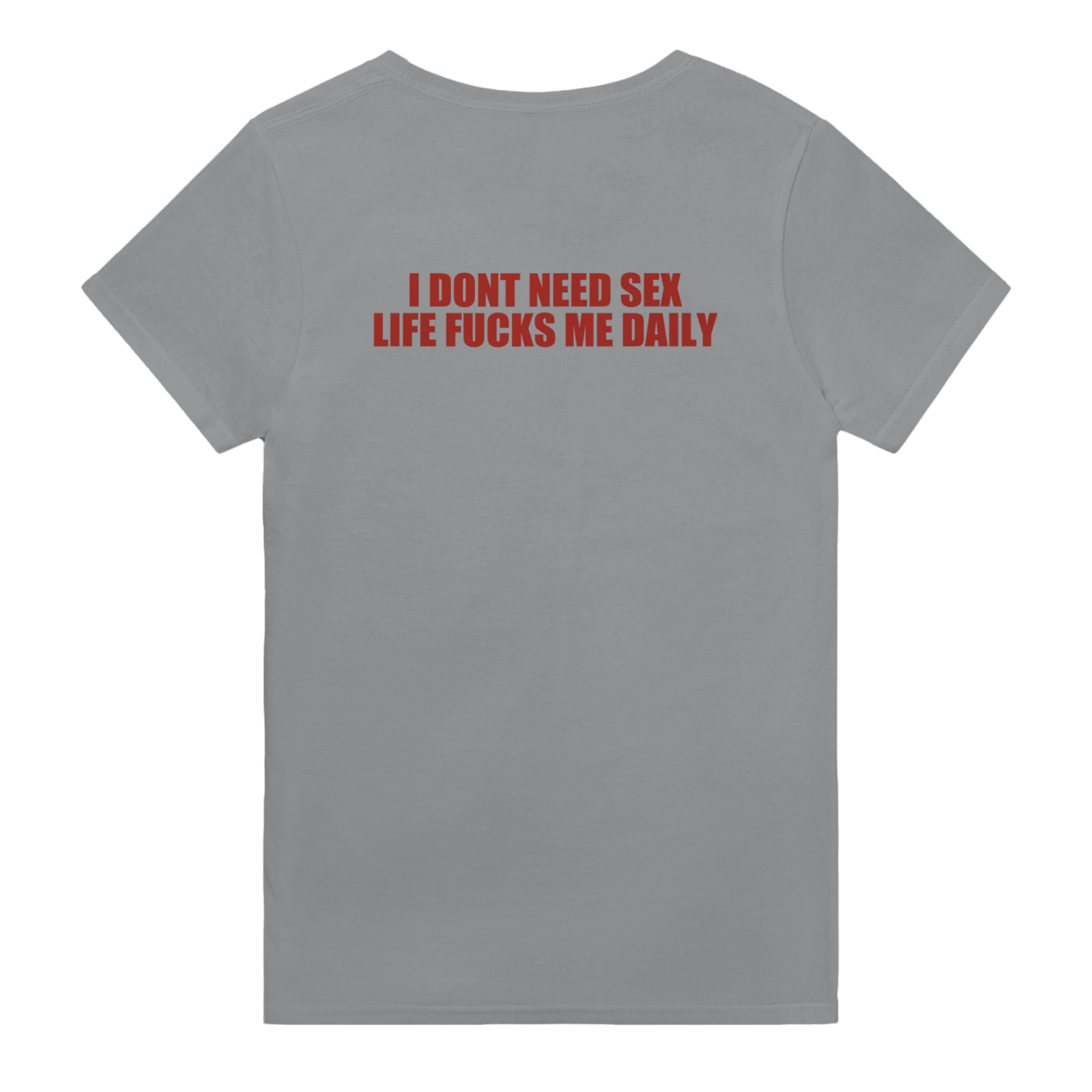 I Dont Need Sex Life Fucks Me Daily Backprint T-shirt - TheShirtless