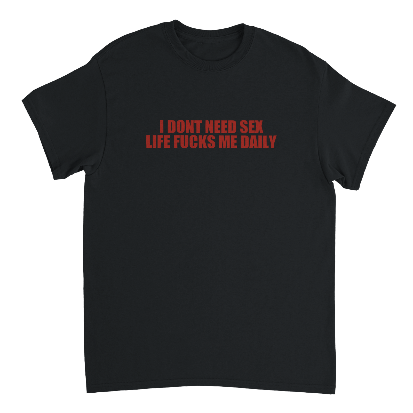 I Dont Need Sex Life Fucks Me Daily T-shirt - TheShirtless