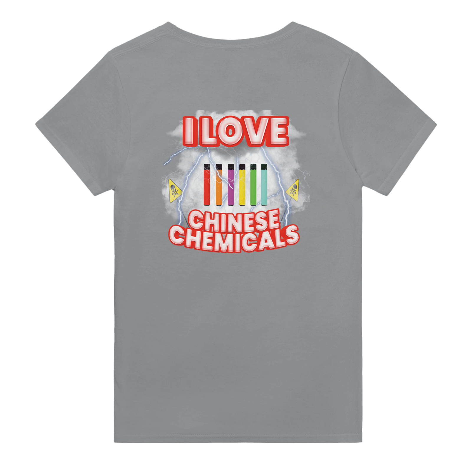 I Love Chinese Chemicals Backprint T-shirt - TheShirtless